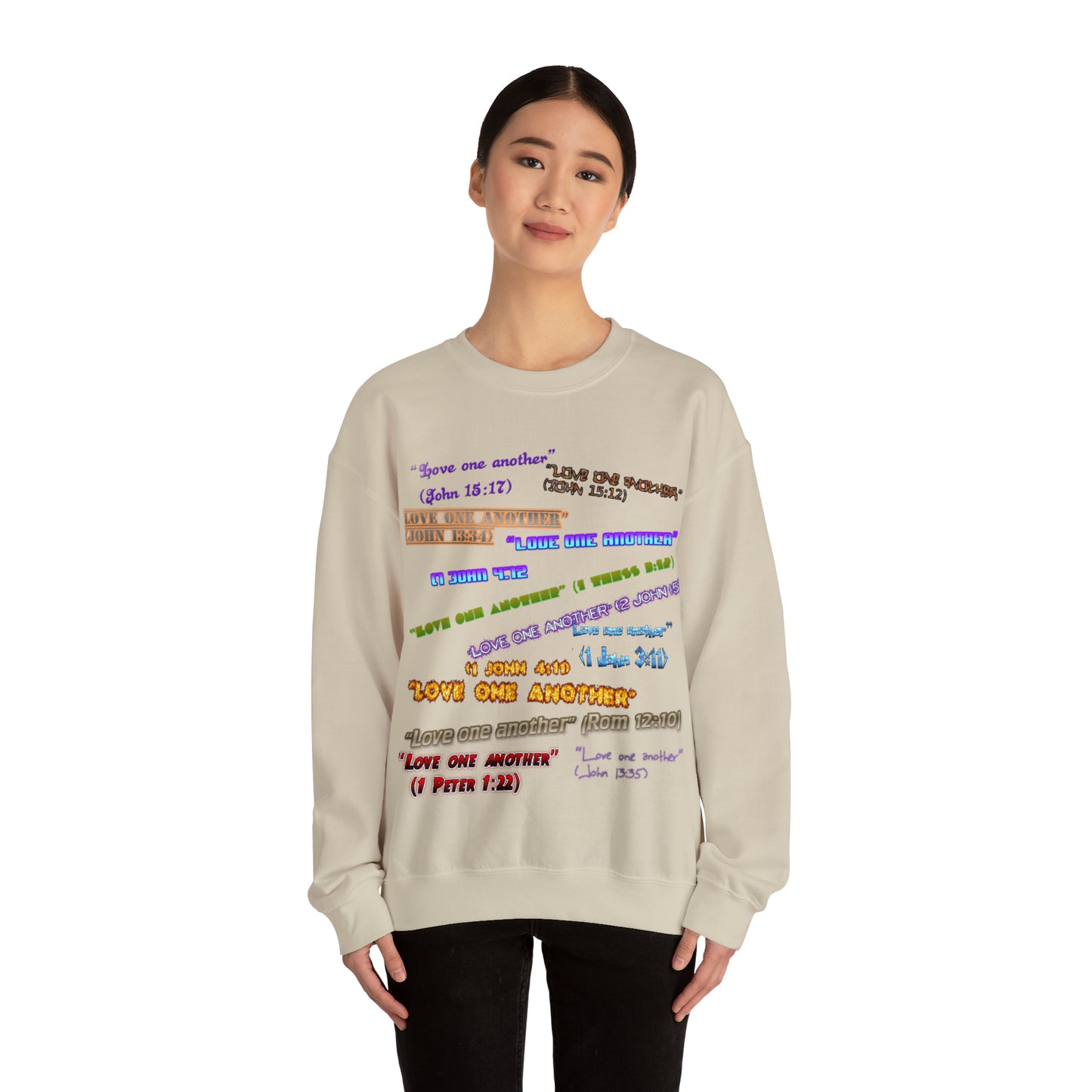 Love One Another Unisex Heavy Blend™ Crewneck Sweatshirt