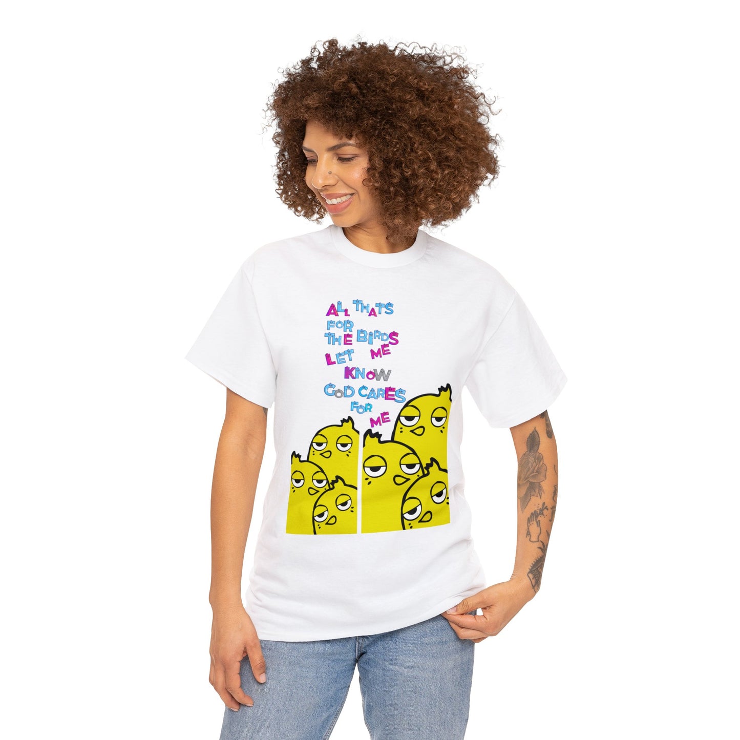 For The Birds Unisex Heavy Cotton Tee