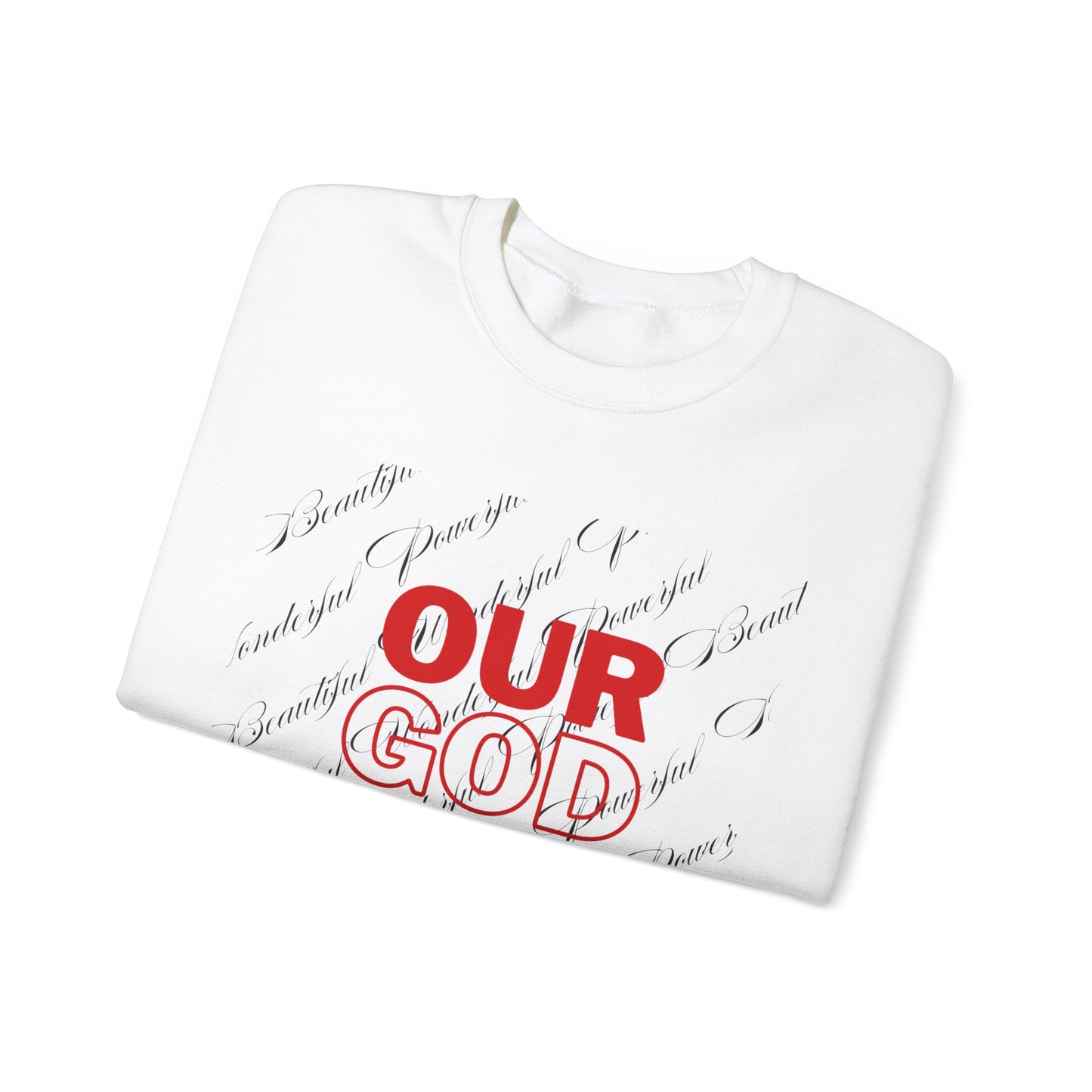 Our God Is Unisex Heavy Blend™ Crewneck Sweatshirt