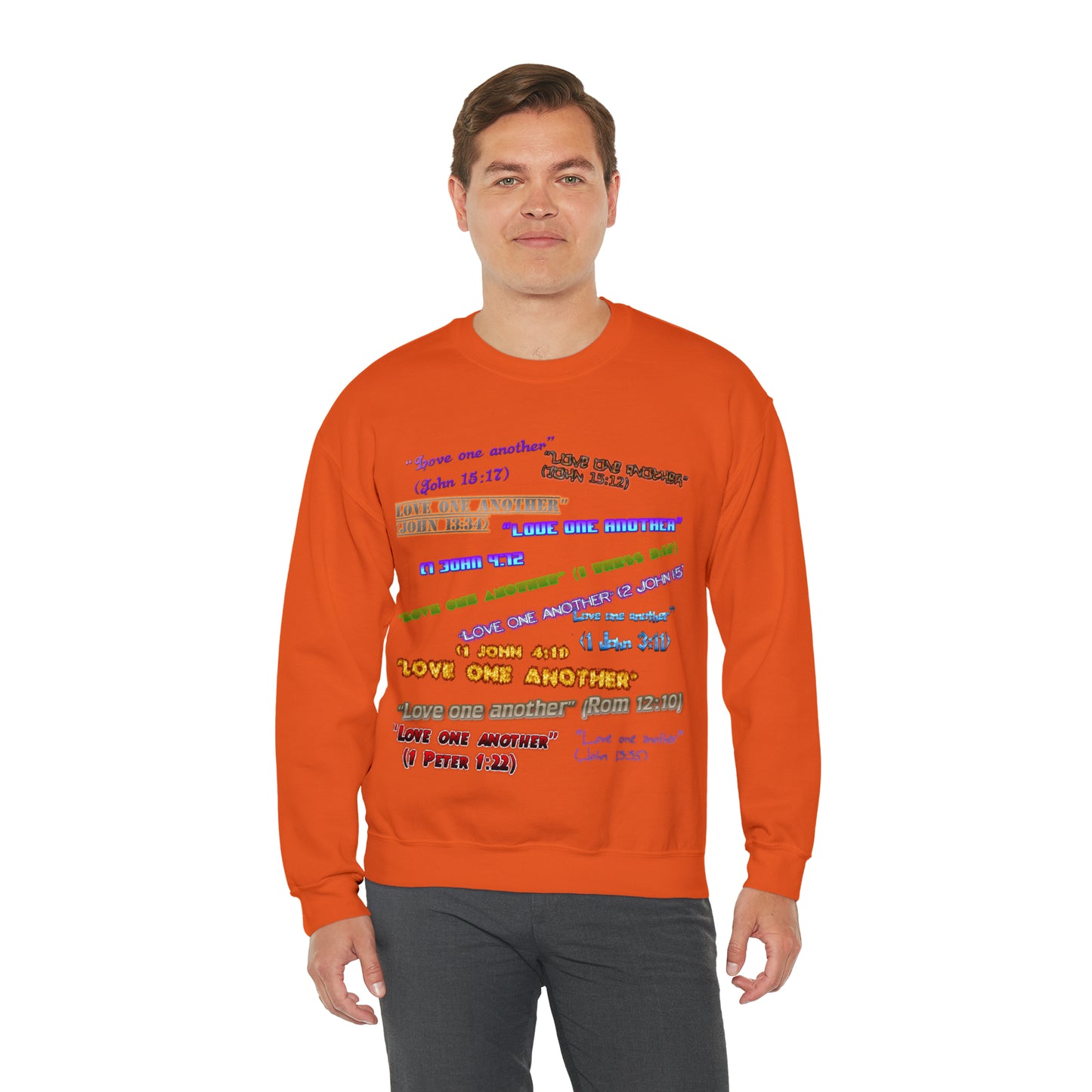 Love One Another Unisex Heavy Blend™ Crewneck Sweatshirt