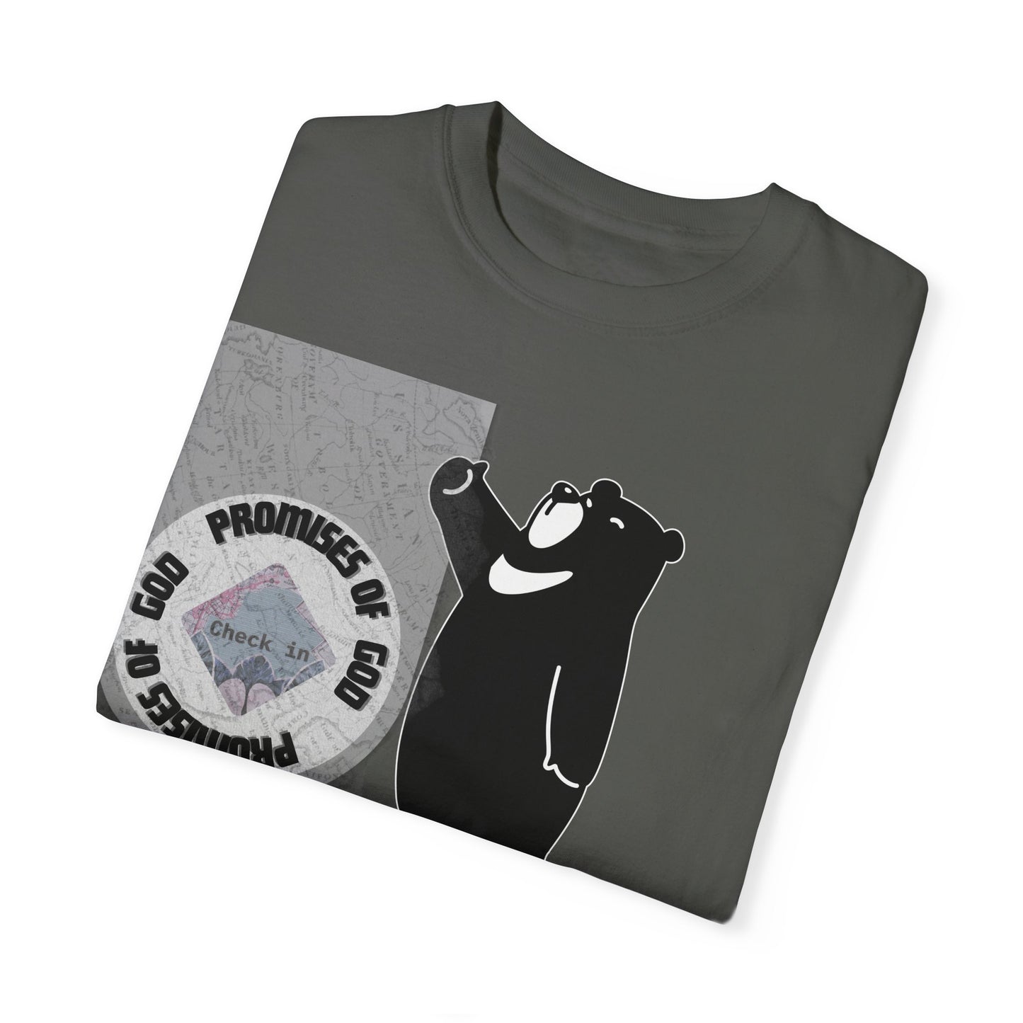 Seal of Promises of God Bear T-Shirt | Comfort Colors 1717 - Christian Graphic Tee