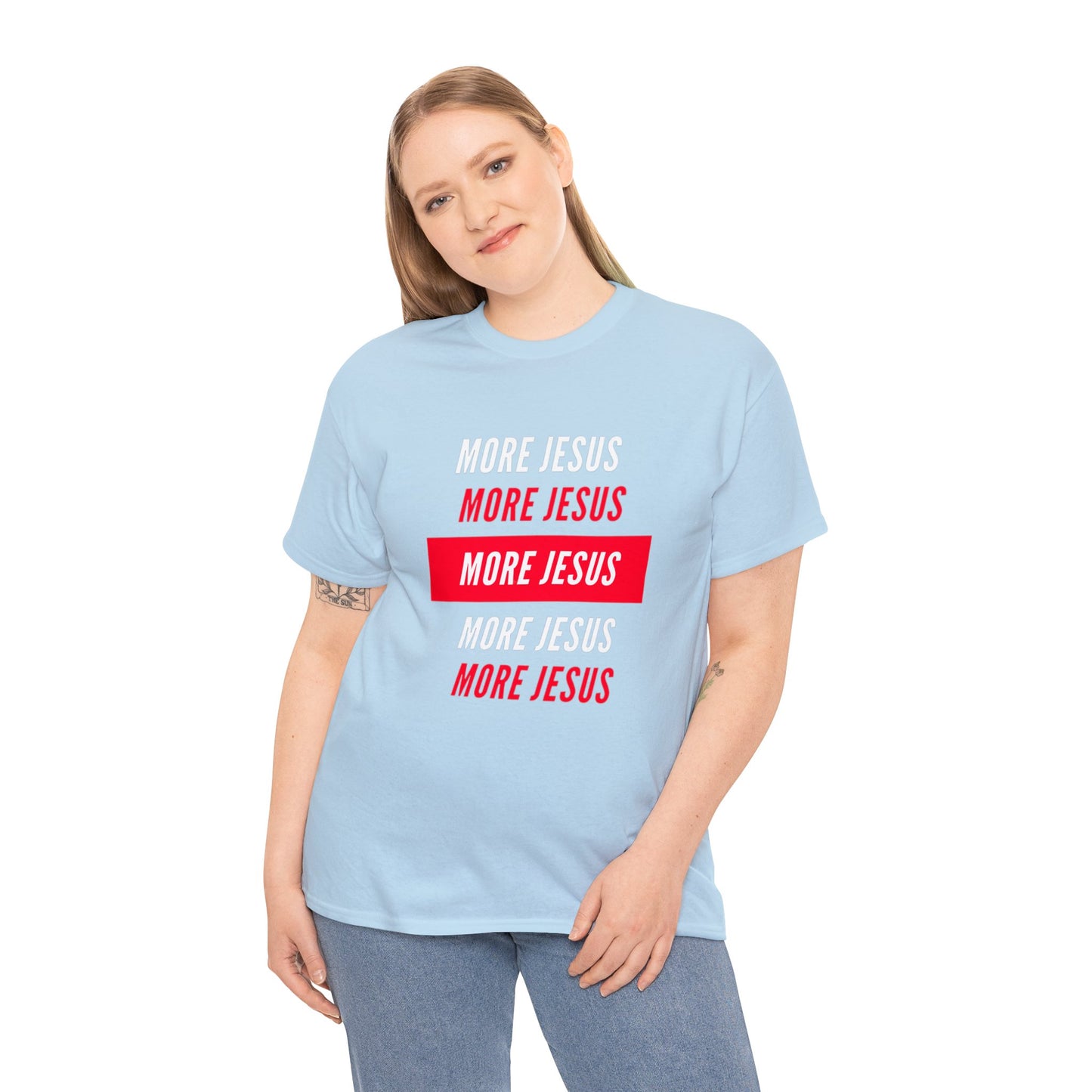 More Jesus Unisex Heavy Cotton Tee