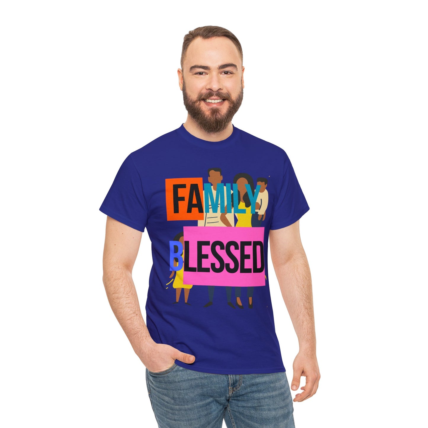 Family Blessed Unisex Heavy Cotton Tee