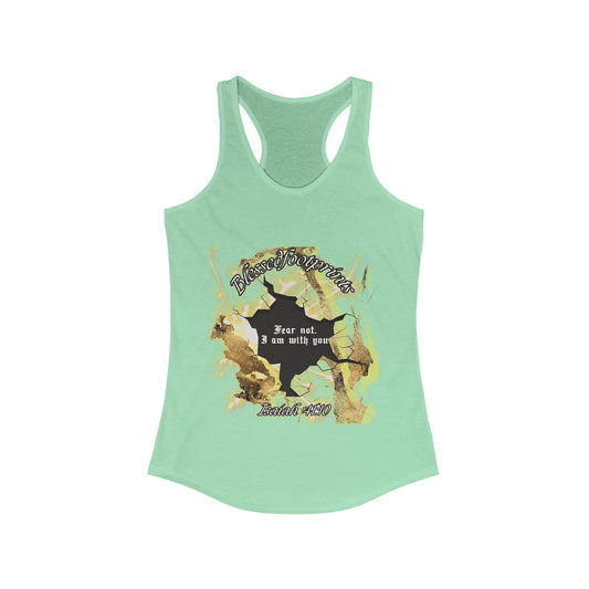 Isaiah 41:10 "Fear Not, I Am With You" Racerback Tank - Blessed Footprints Collection