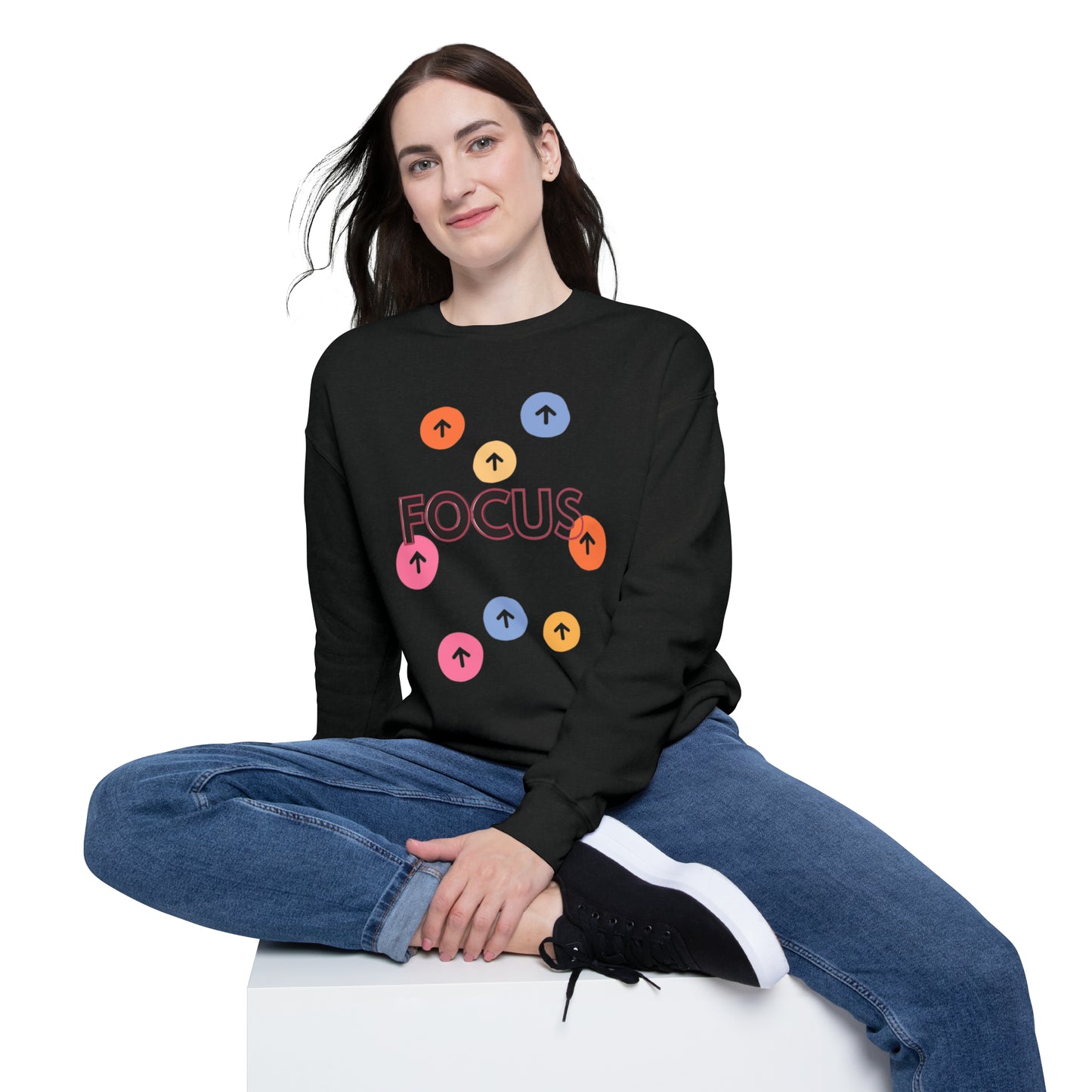 Focus UP Unisex Drop Shoulder Sweatshirt