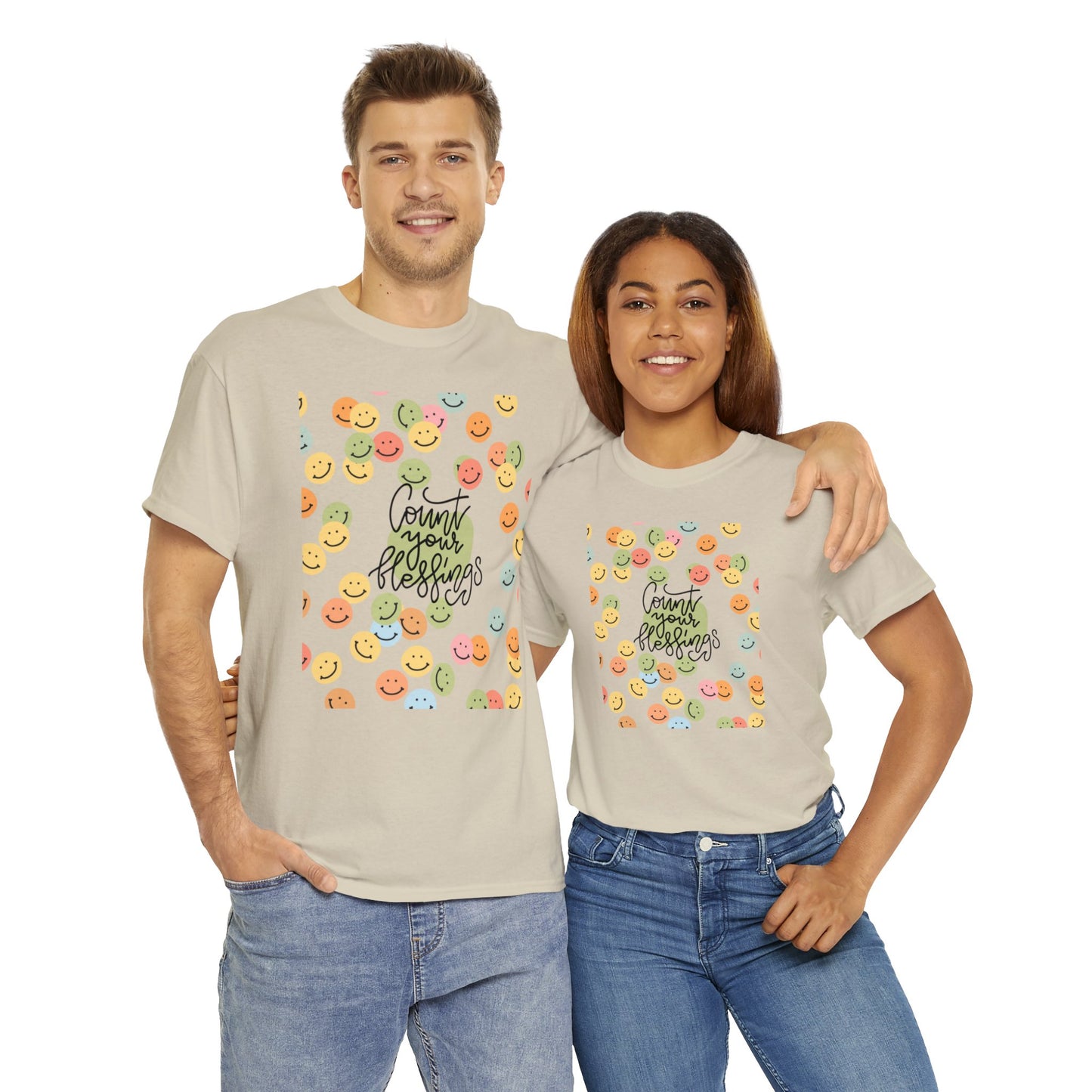 Count Your Blessings Unisex Heavy Cotton Tee