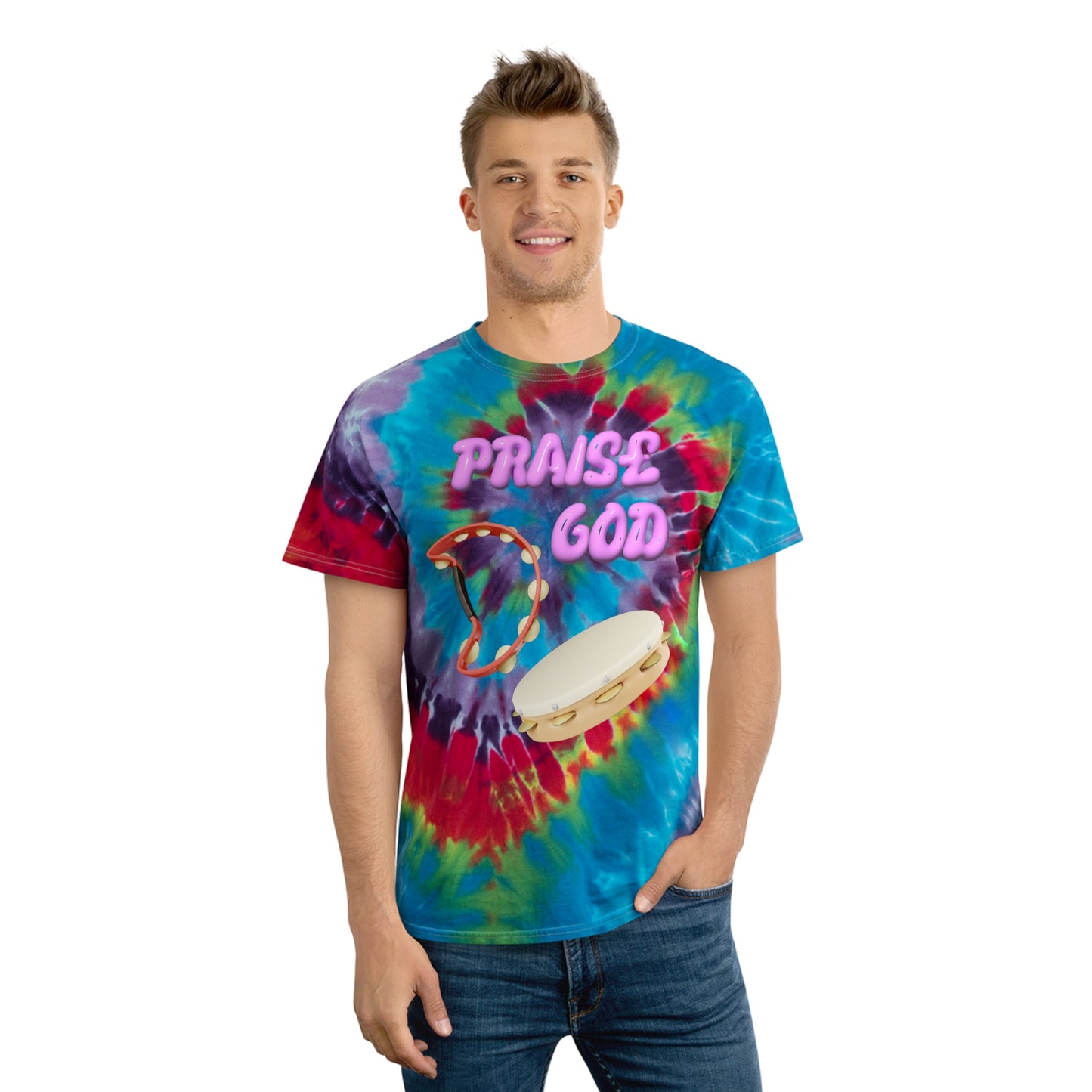 Praise God Tie-Dye Tee, Spiral