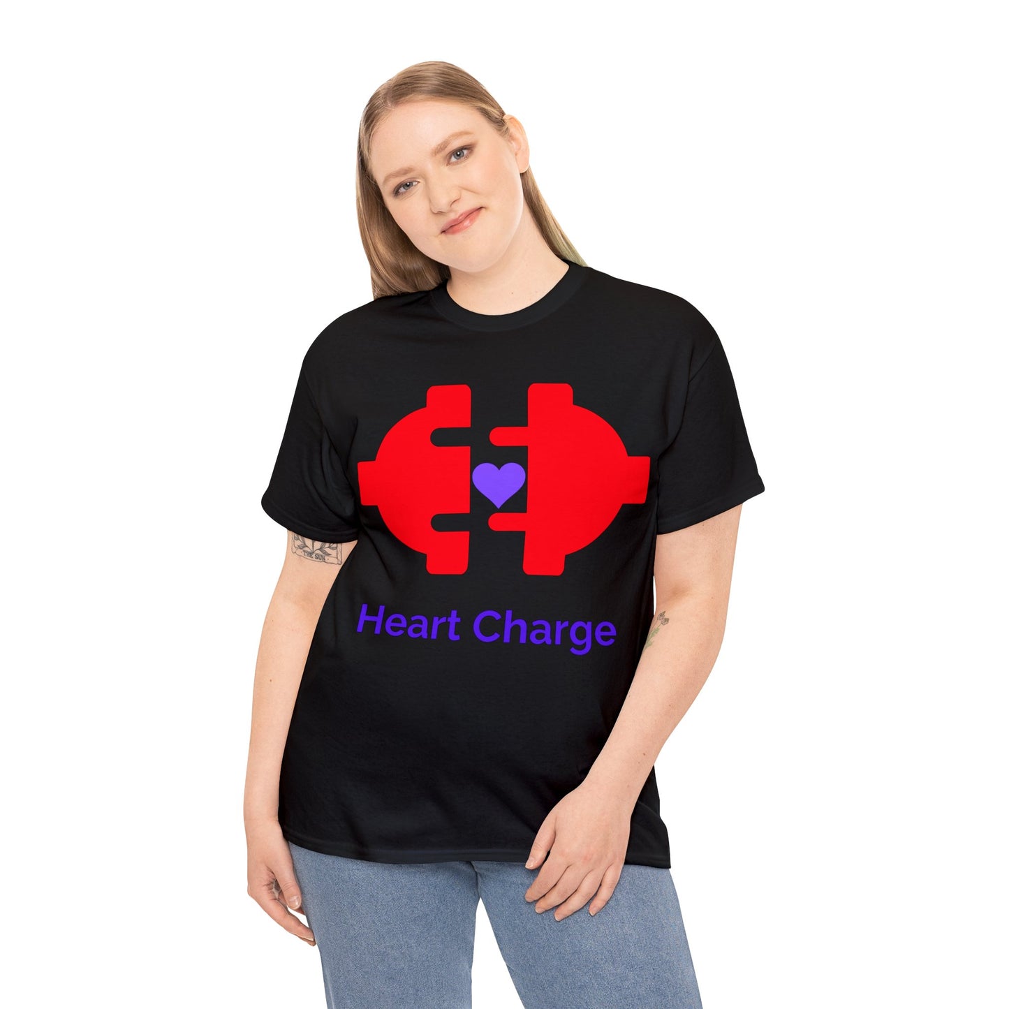 Heart Charge Unisex Heavy Cotton Tee