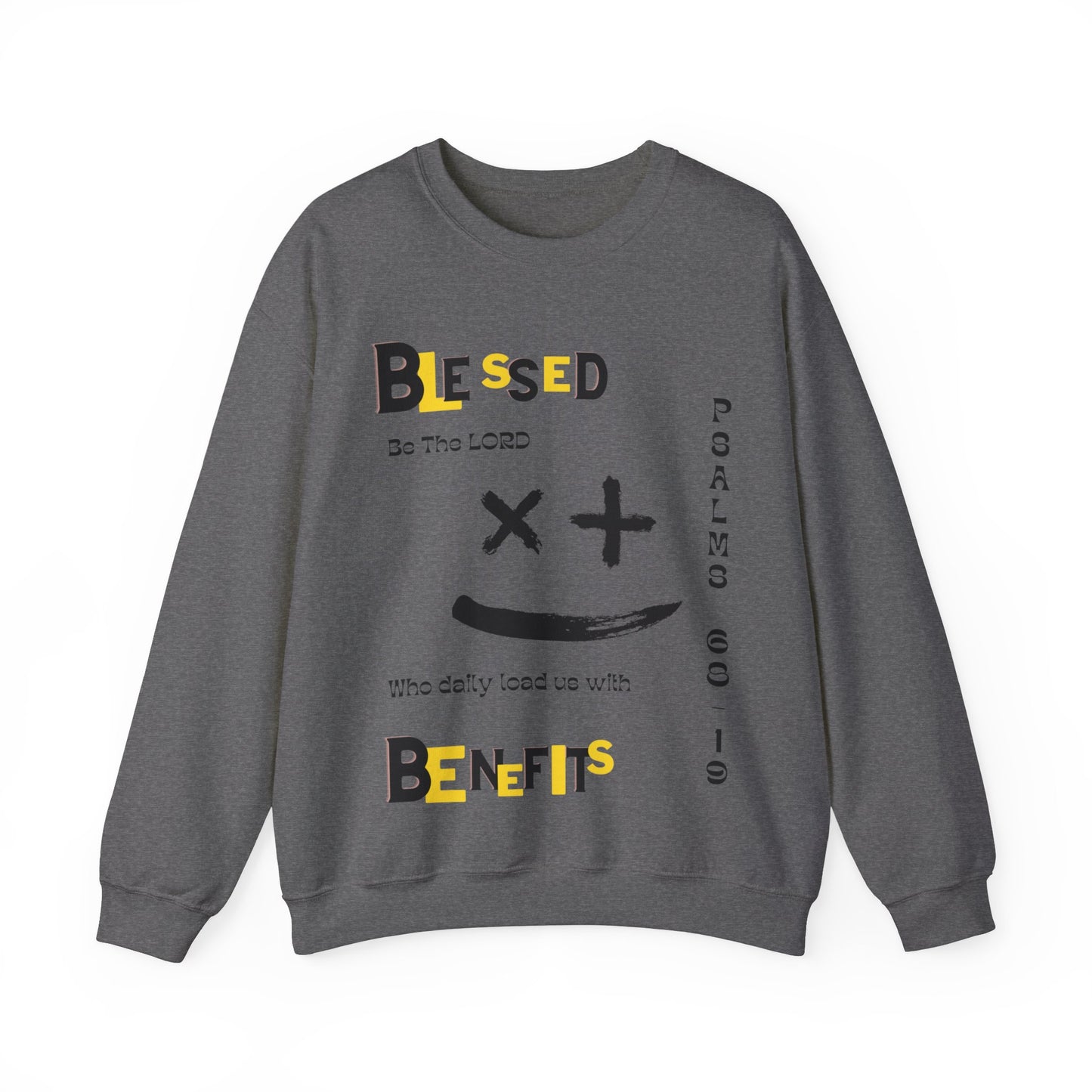 Psalms 68:19 Unisex Heavy Blend™ Crewneck Sweatshirt