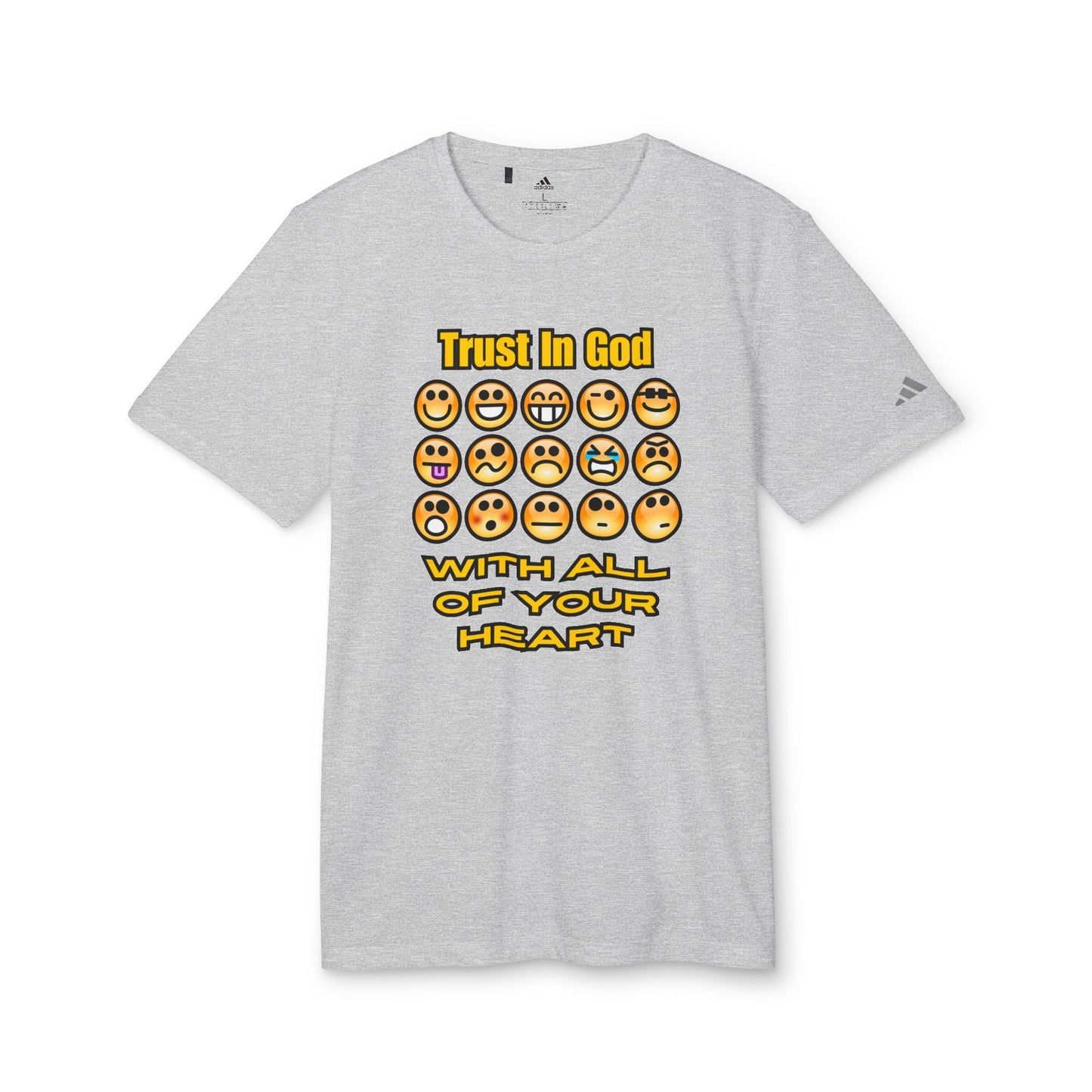 Trust in God Emoji Expression Unisex Tee