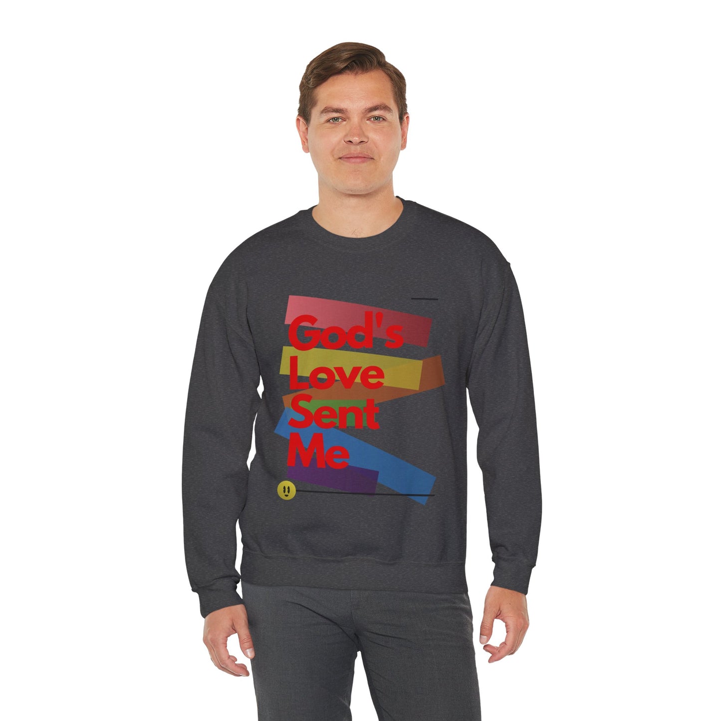 God's Love Sent Me Unisex Heavy Blend™ Crewneck Sweatshirt