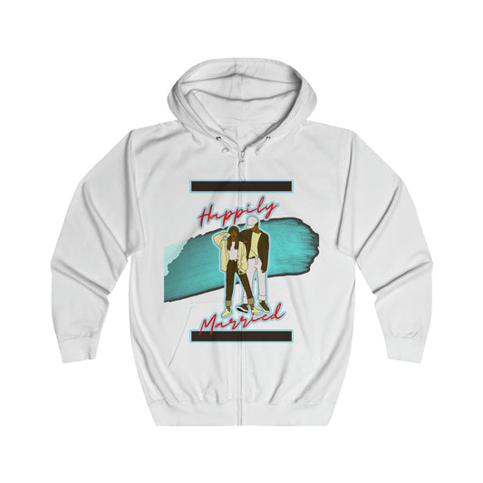 Cherish Your Milestone: Celebrate Your Love with Forever Together Newlywed Bliss and Eternal Love Romantic Anniversary Unisex Full Zip Hoodies