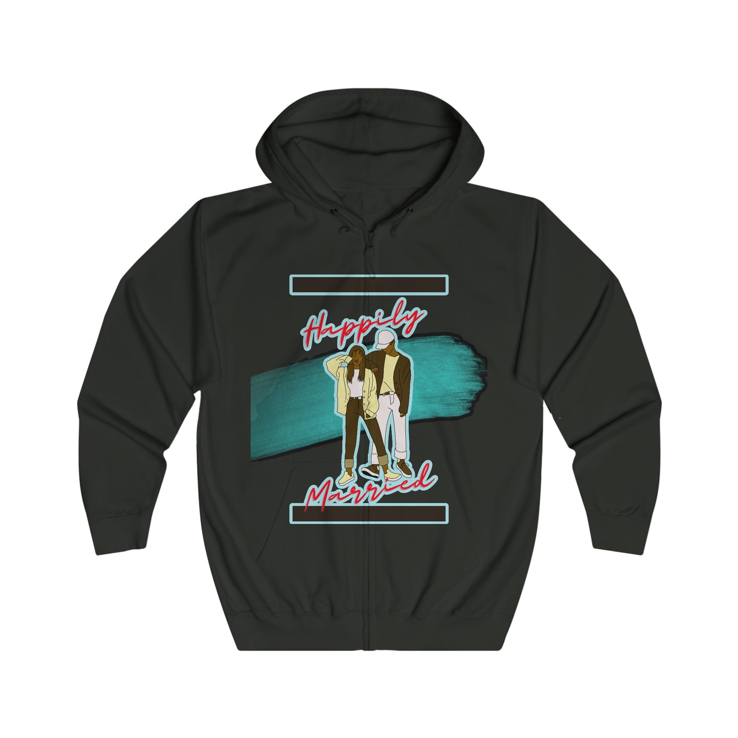 Cherish Your Milestone: Celebrate Your Love with Forever Together Newlywed Bliss and Eternal Love Romantic Anniversary Unisex Full Zip Hoodies