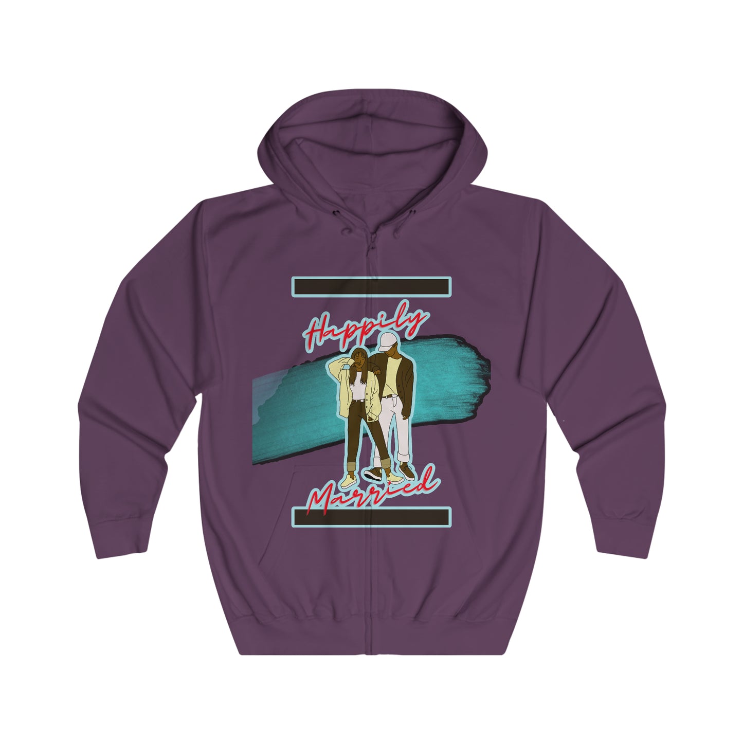 Cherish Your Milestone: Celebrate Your Love with Forever Together Newlywed Bliss and Eternal Love Romantic Anniversary Unisex Full Zip Hoodies