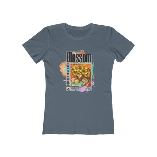 Vintage-Inspired Blossom Bloom Where Planted Women's Tee: Graphic Print Trendy Unique Colorful Feminine Cut Women's Tee