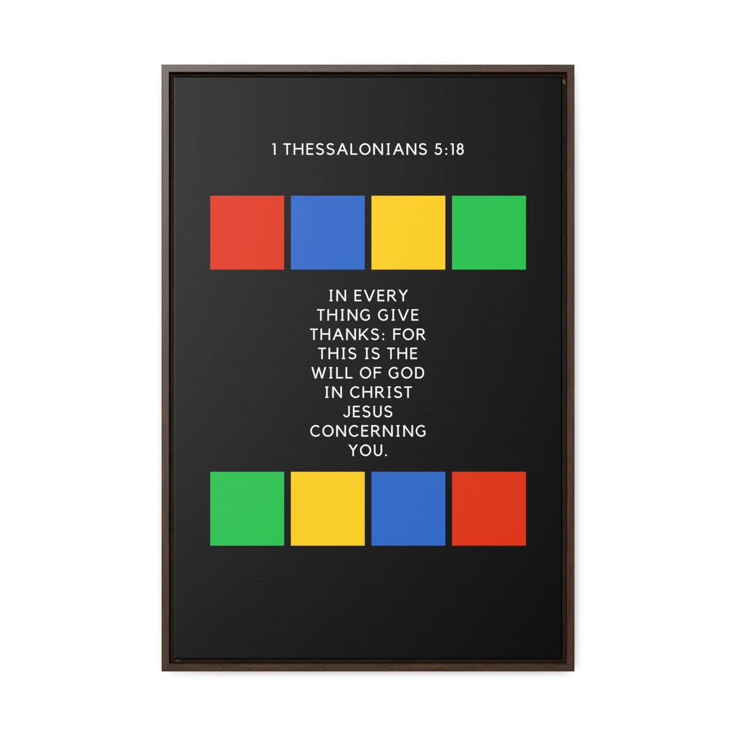 Give Thanks Gallery Canvas Wraps, Vertical Frame