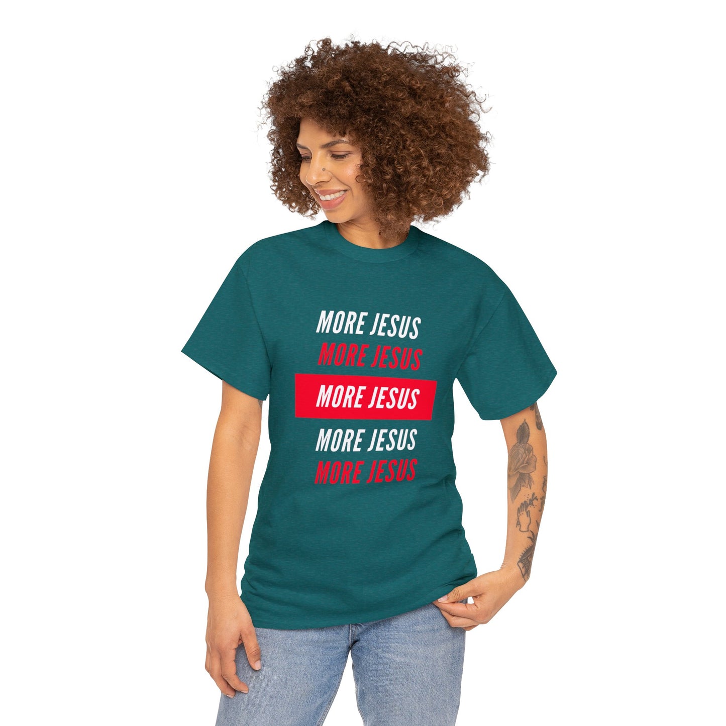 More Jesus Unisex Heavy Cotton Tee