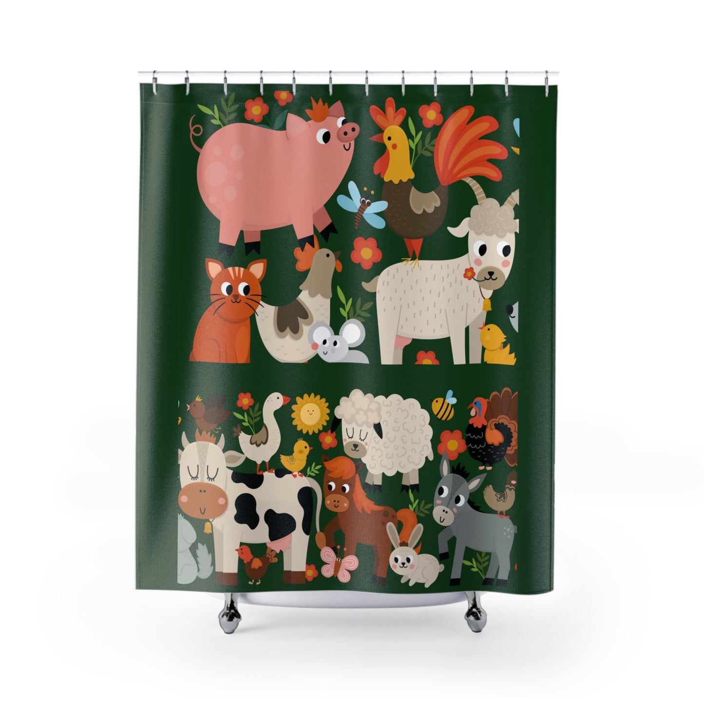 Farm Animals Shower Curtains