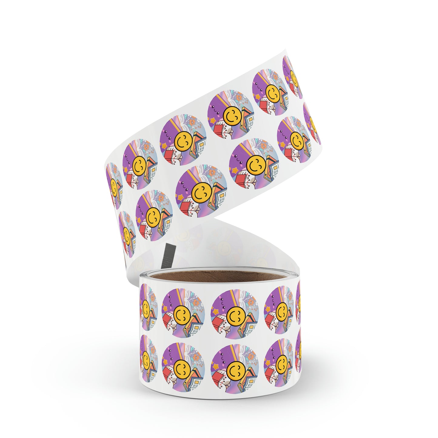 Book Stickers Round Sticker Label Rolls