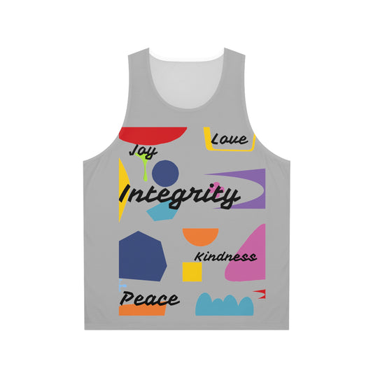 Integrity Joy Love Kindness and Peace Unisex Tank Top