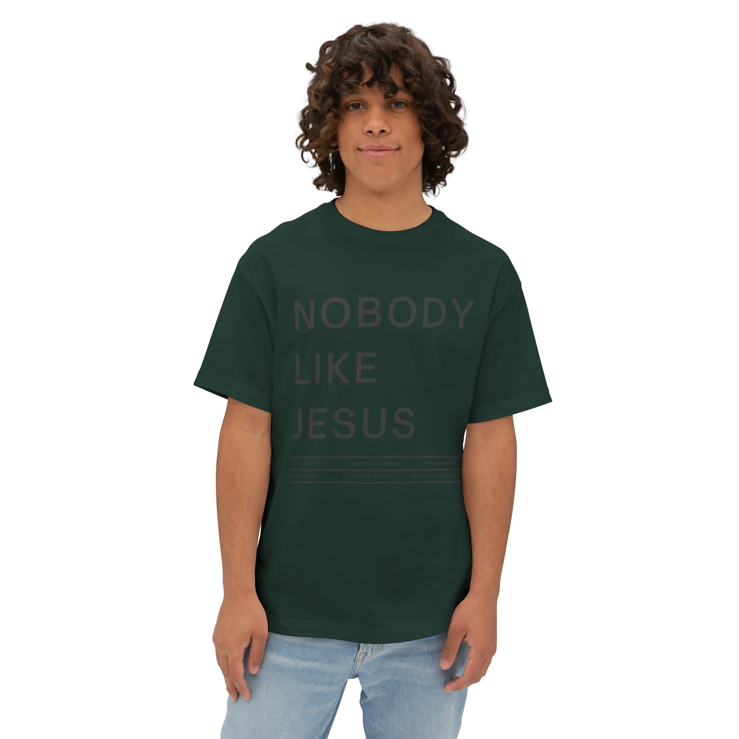 Nobody Like Jesus Unisex Oversized Boxy Tee