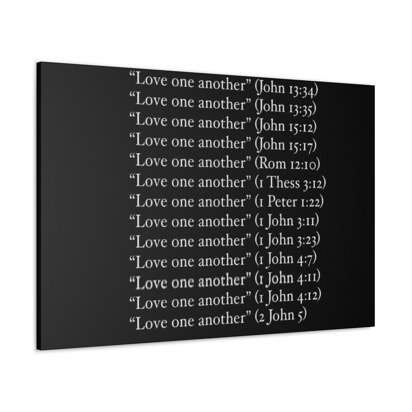 Love One Another Canvas Gallery Wraps