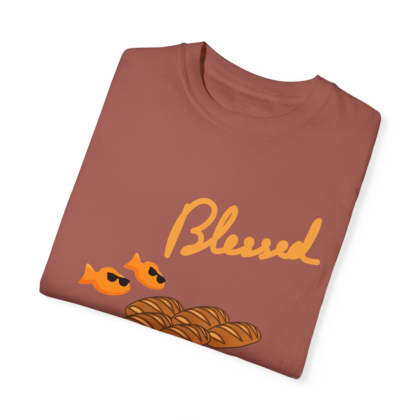 Blessed 2 fish & 5 Loaves T-Shirt – Christian Design | Comfort Colors 1717