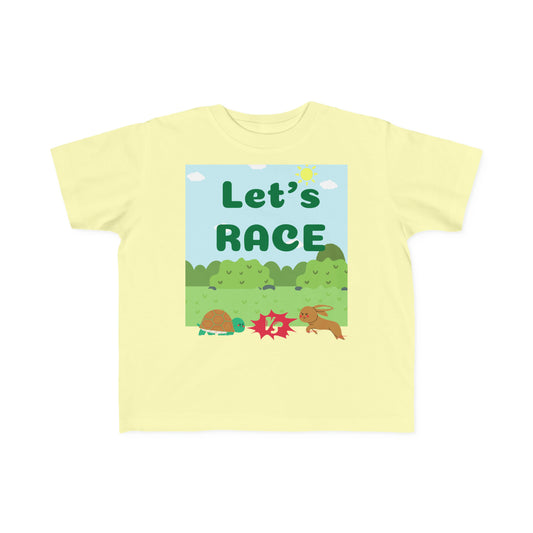 Turtle Vs Hare Toddler's Fine Jersey Tee