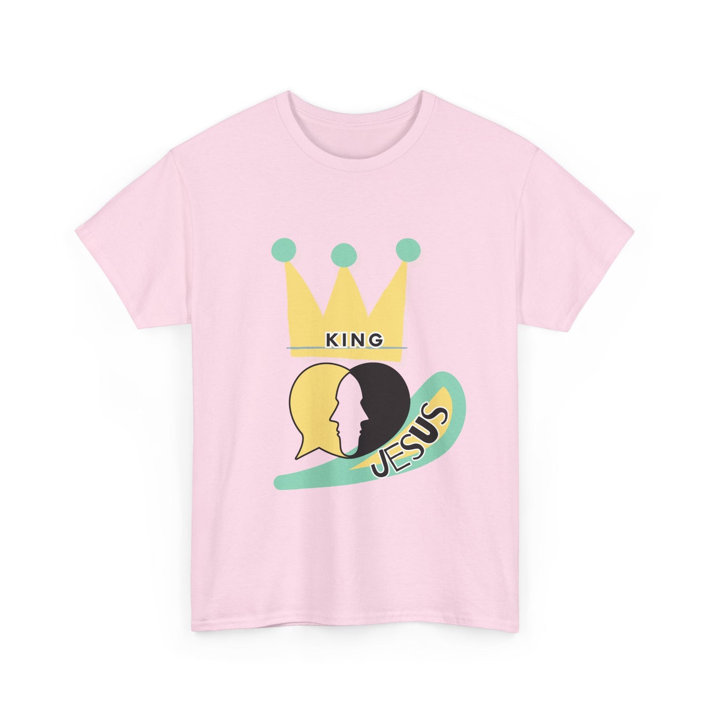 King Jesus Heart Face Unisex Heavy Cotton Tee