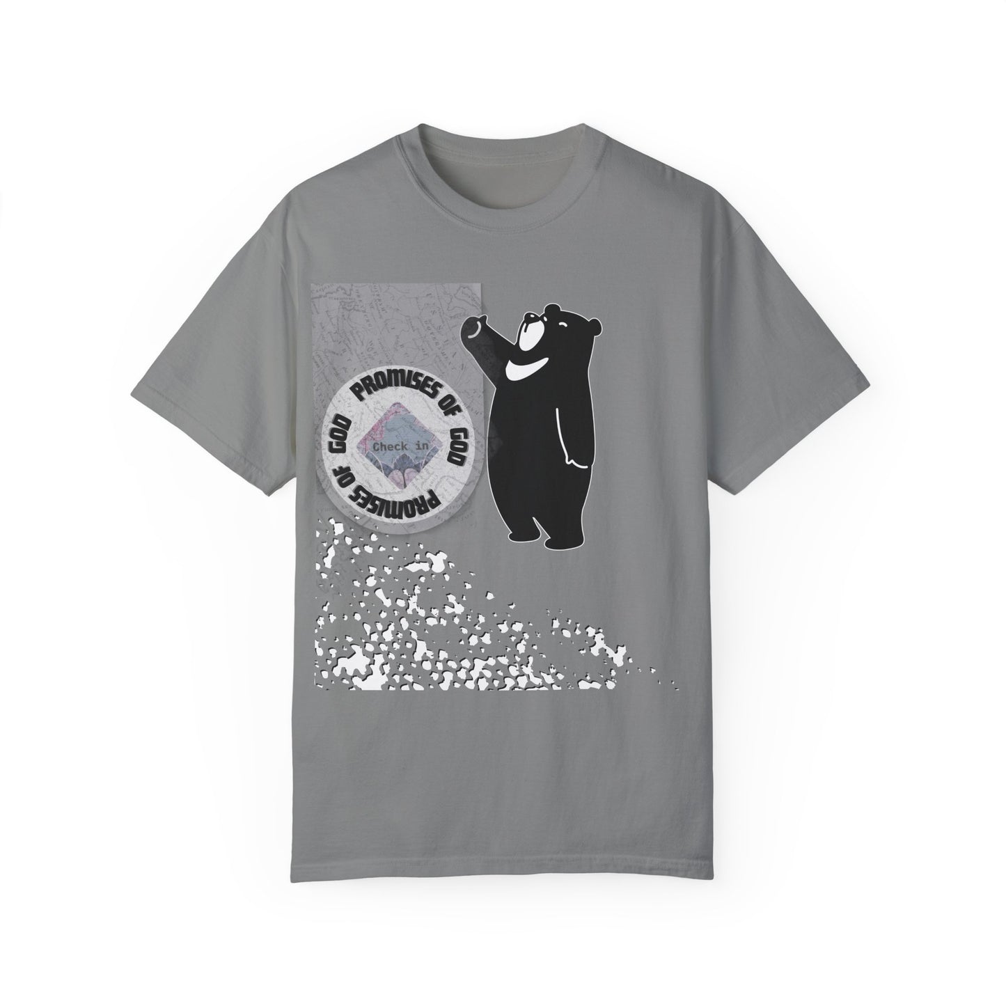 Seal of Promises of God Bear T-Shirt | Comfort Colors 1717 - Christian Graphic Tee