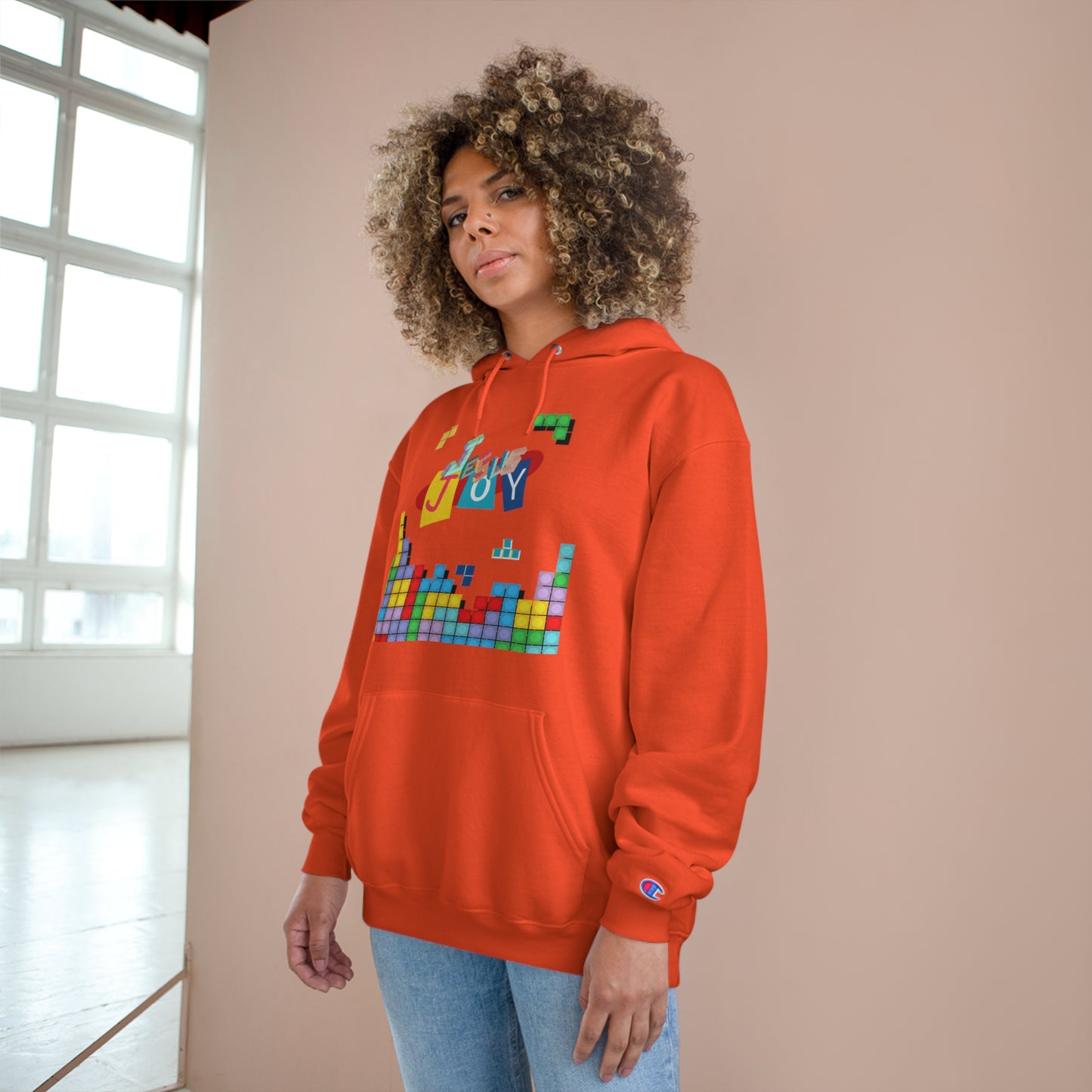 Blocks of Joy Champion Hoodie