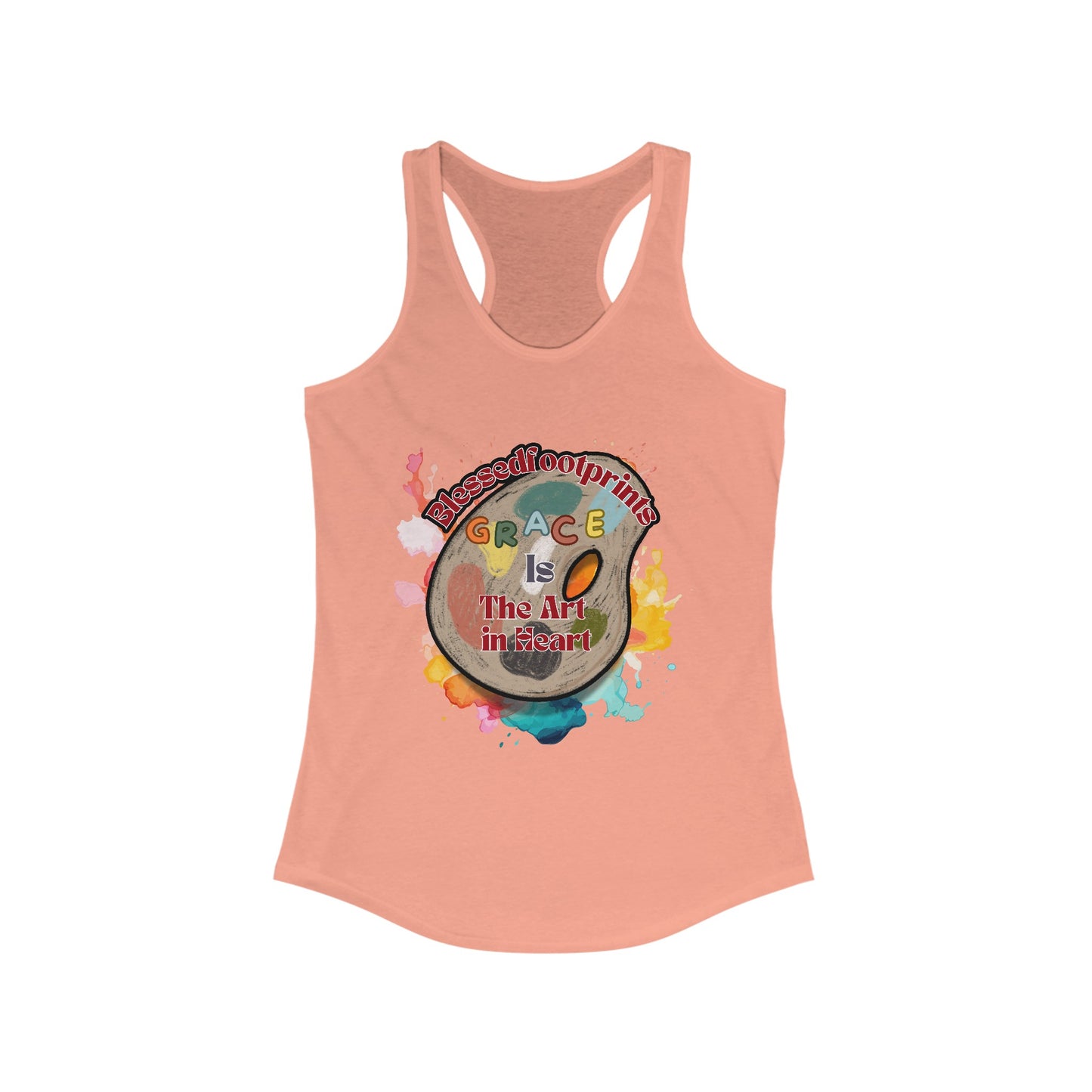 Grace: The Art in Heart - Christian Women's Racerback Tank