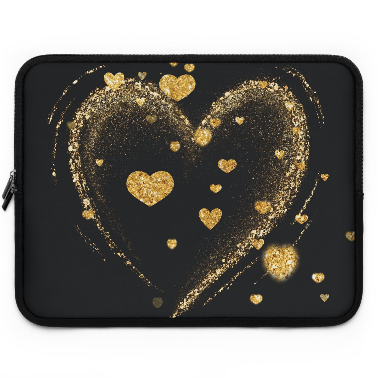 Gold Hearts Laptop Sleeve