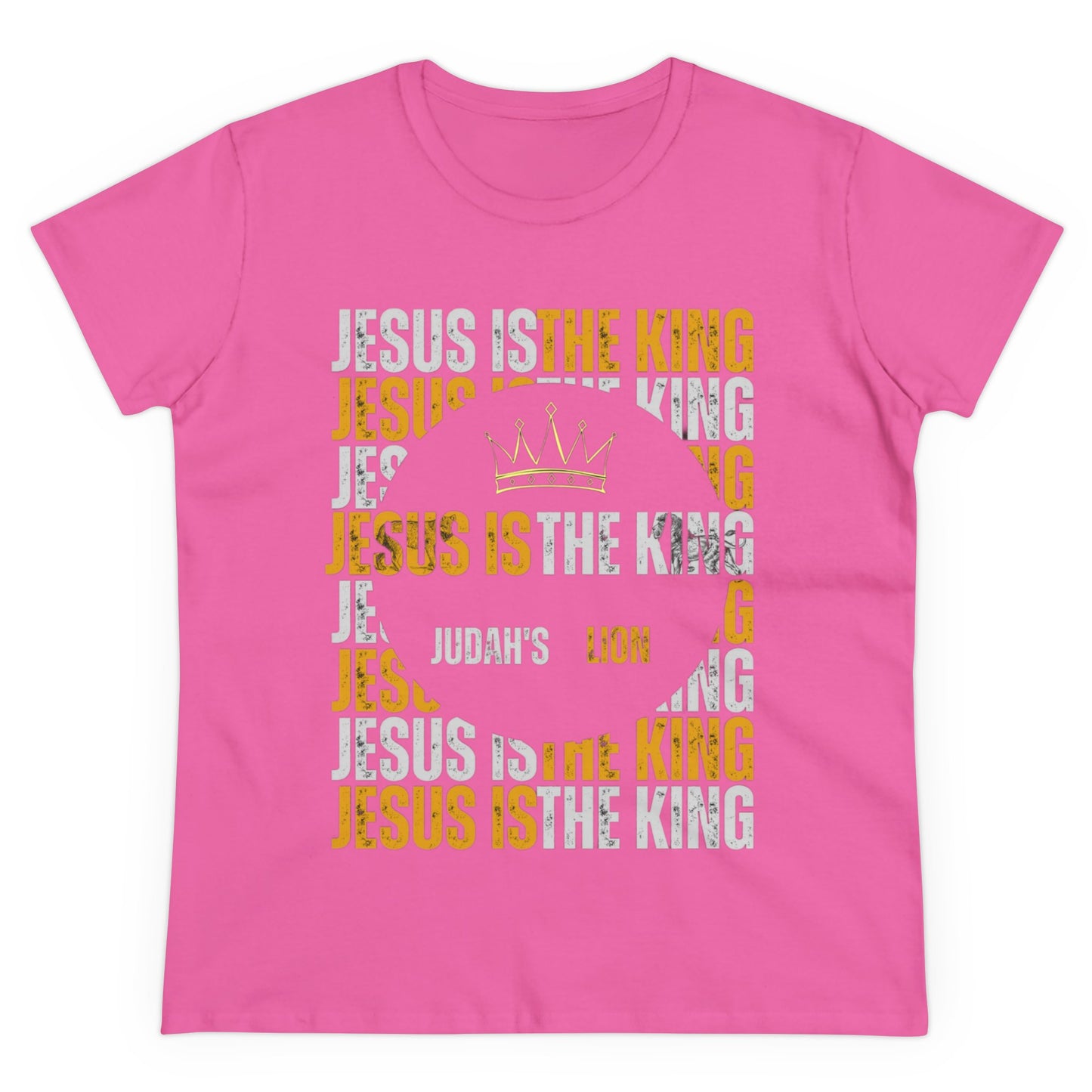 Jesus is The King Women's Midweight Cotton Tee