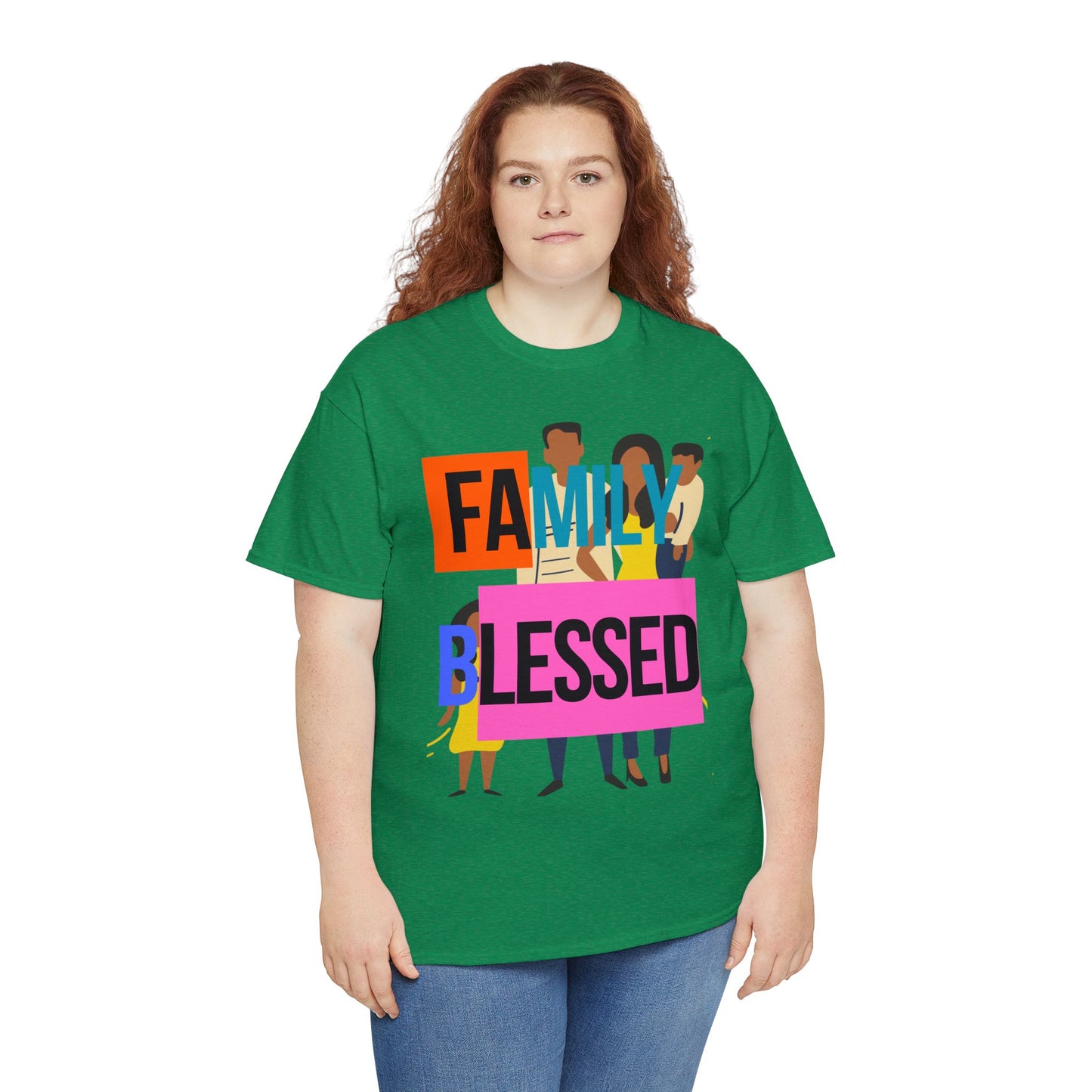 Family Blessed Unisex Heavy Cotton Tee