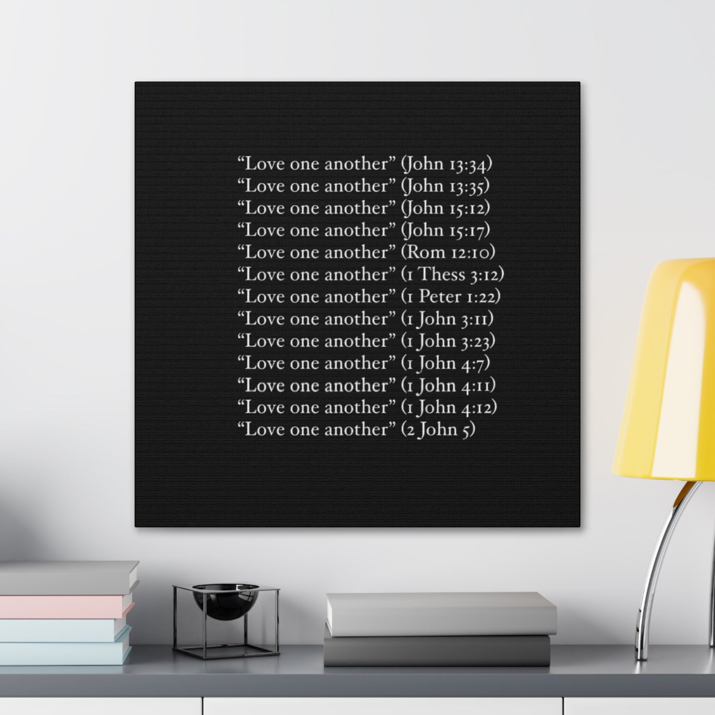 Love One Another Canvas Gallery Wraps