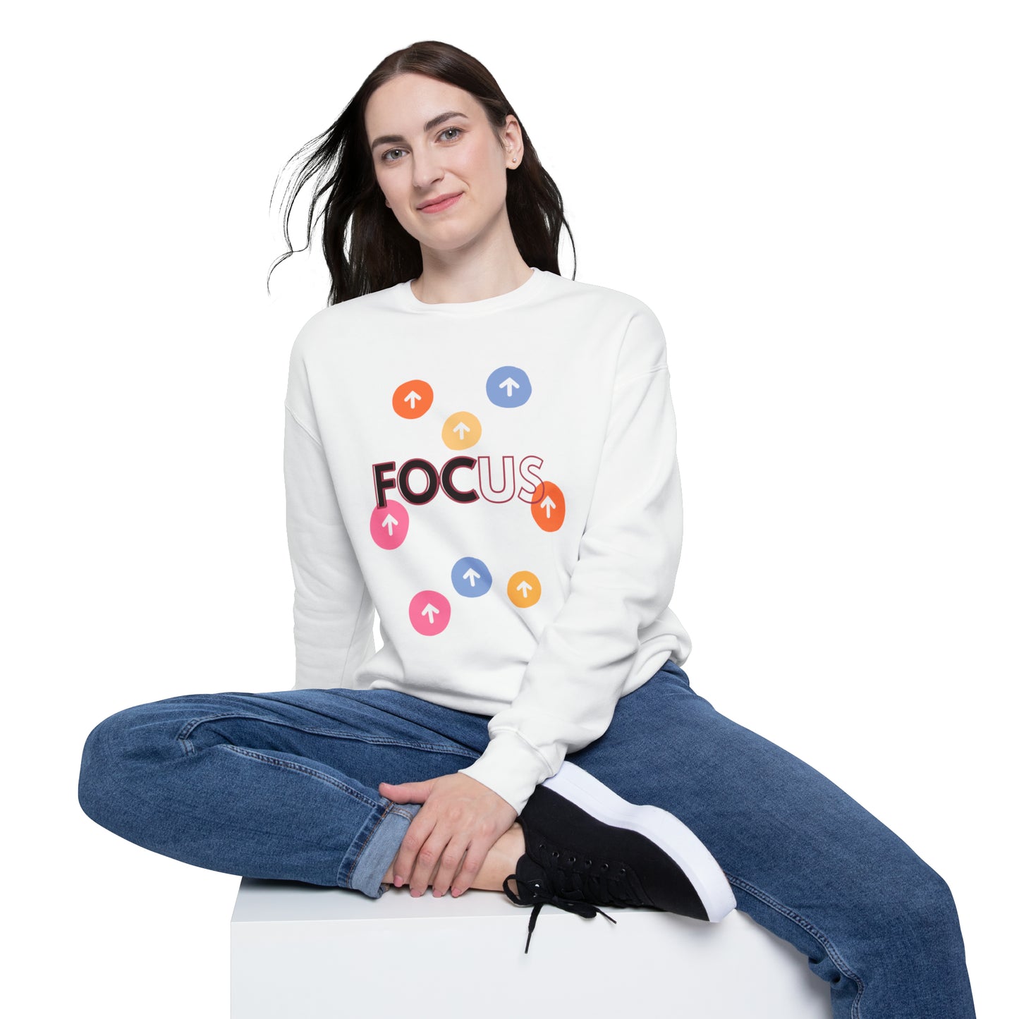 Focus UP Unisex Drop Shoulder Sweatshirt