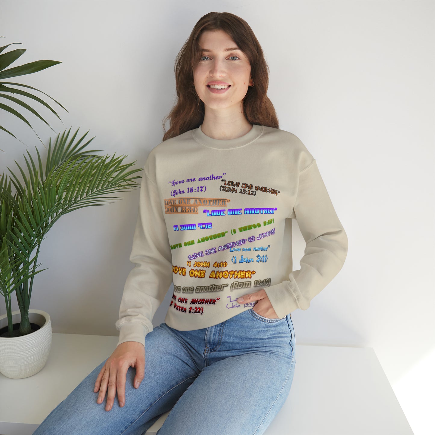 Love One Another Unisex Heavy Blend™ Crewneck Sweatshirt