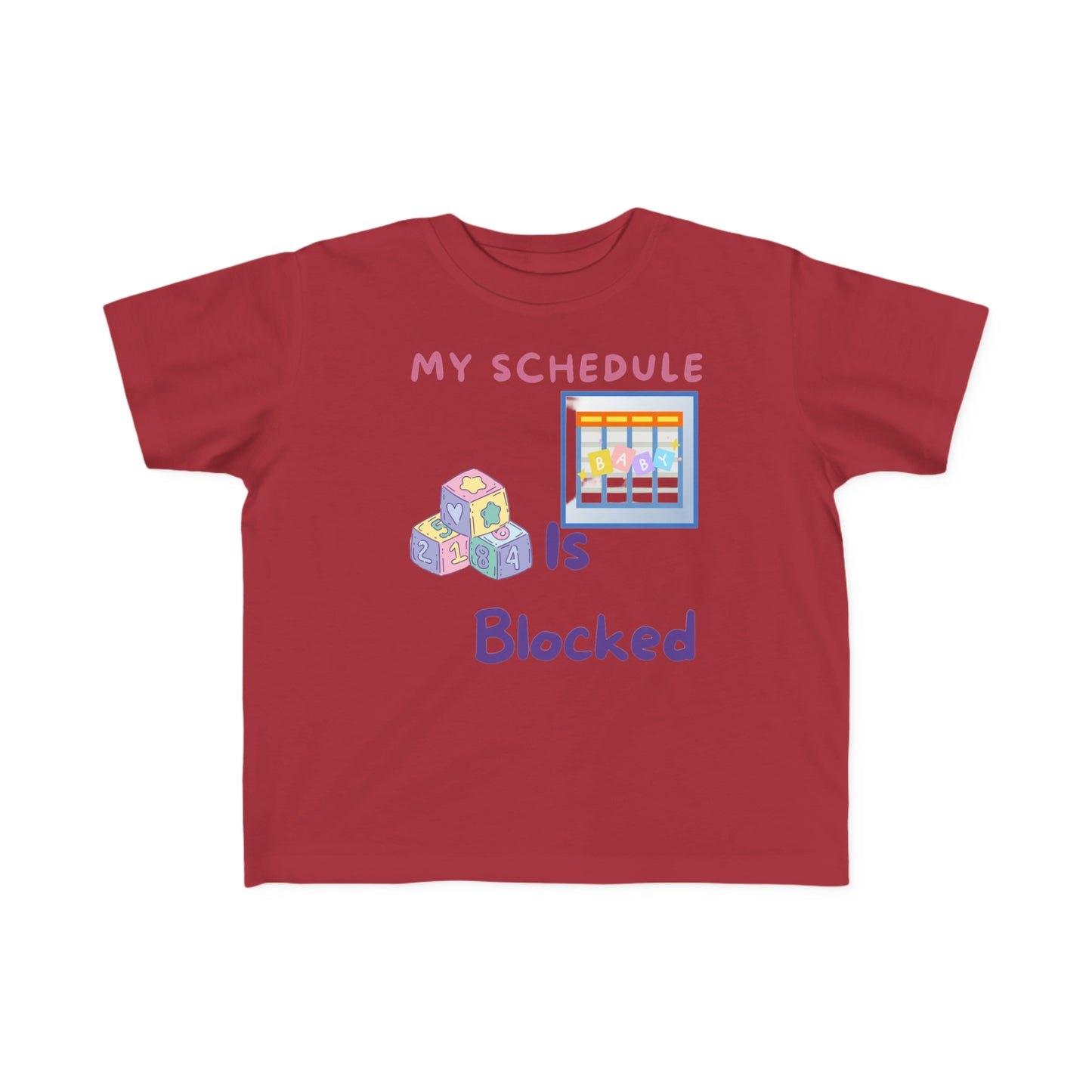 Blocked Schedule Toddler's Fine Jersey Tee