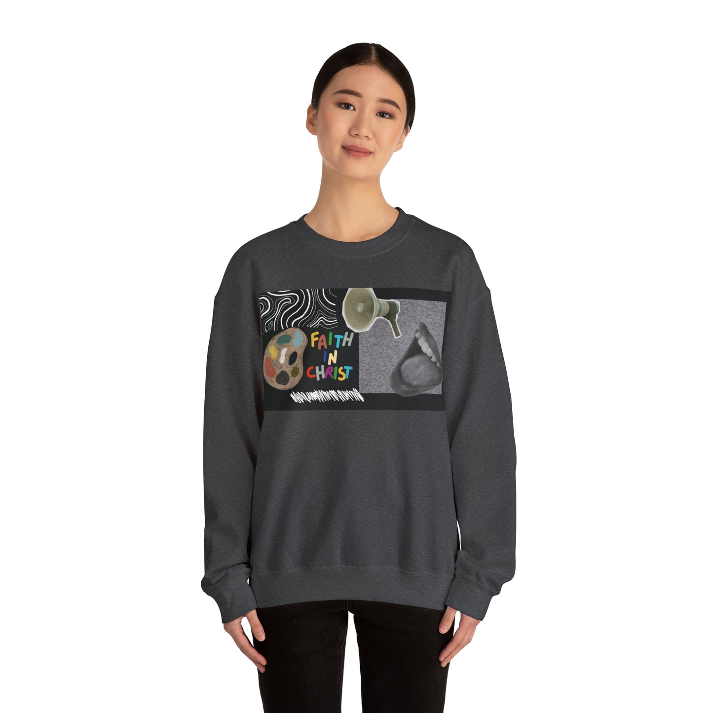 Faith In Christ Unisex Heavy Blend™ Crewneck Sweatshirt