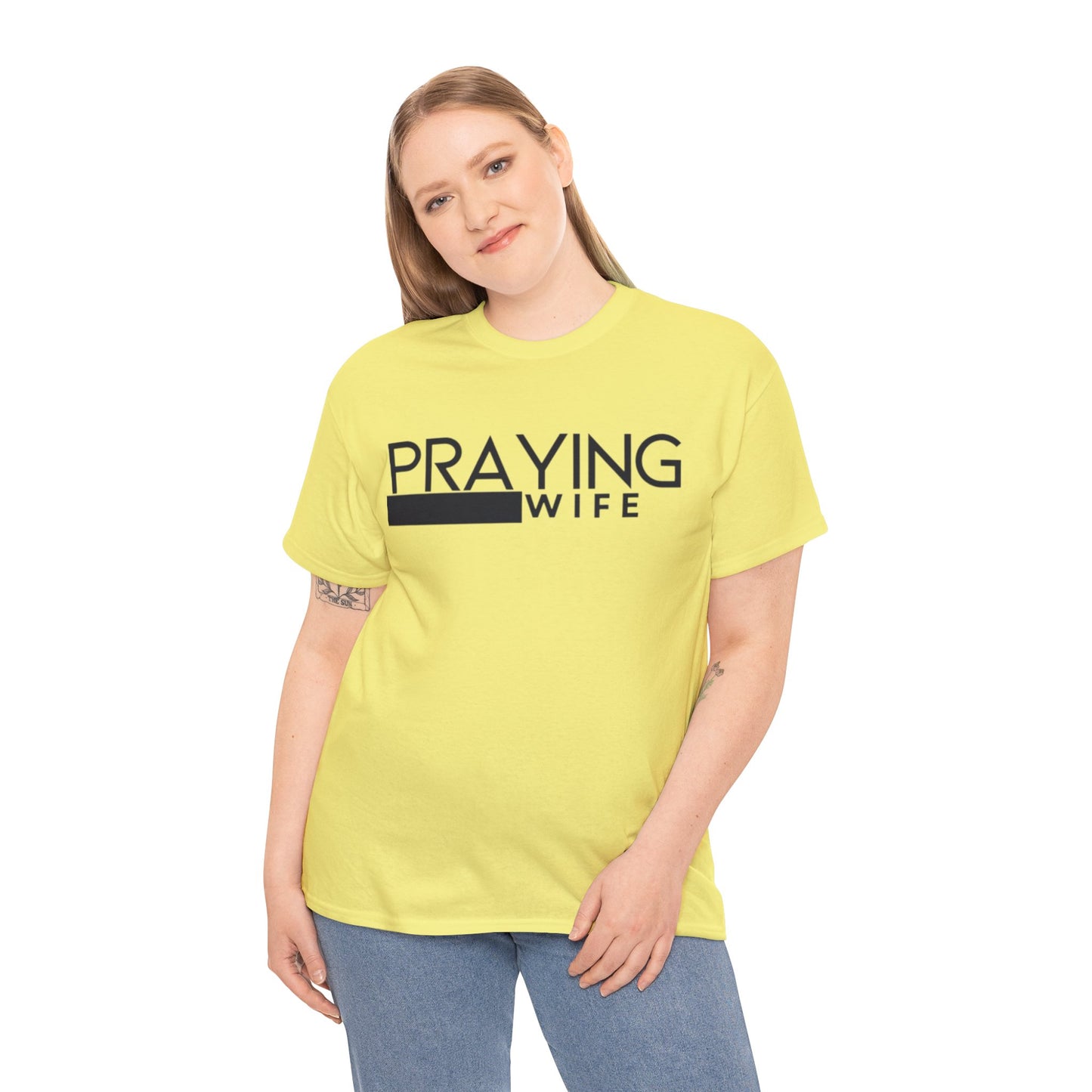 Praying Wife Unisex Heavy Cotton Tee