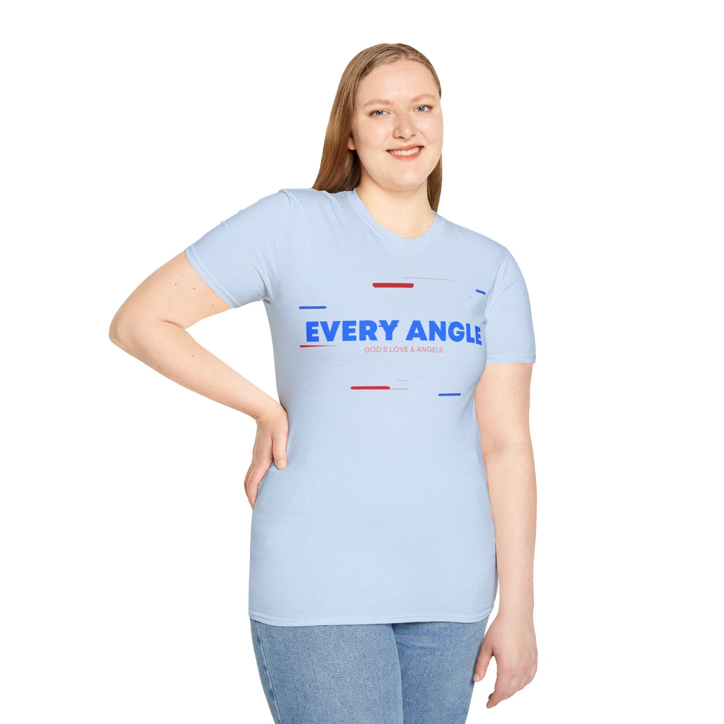 Every Angle God's Love and Angels Unisex Softstyle T-Shirt