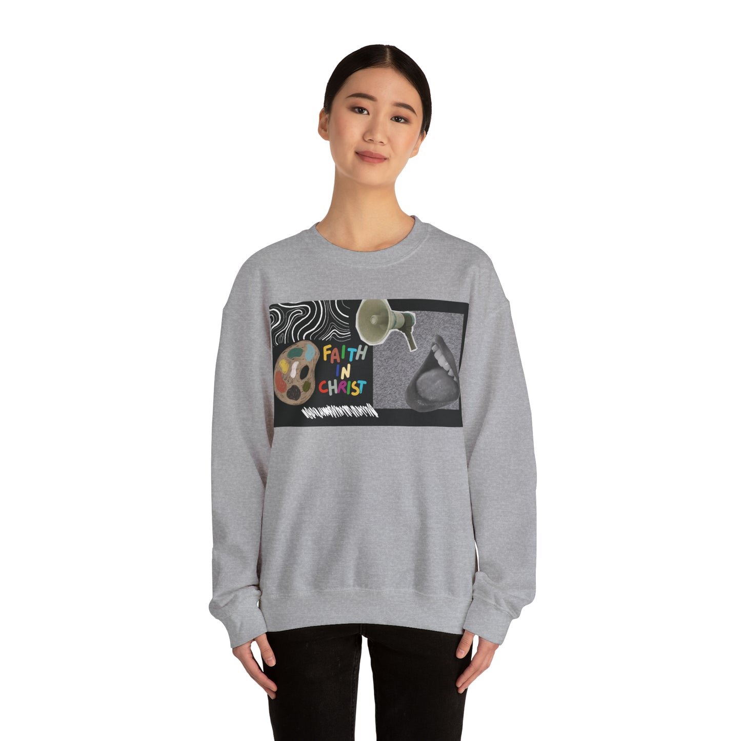 Faith In Christ Unisex Heavy Blend™ Crewneck Sweatshirt