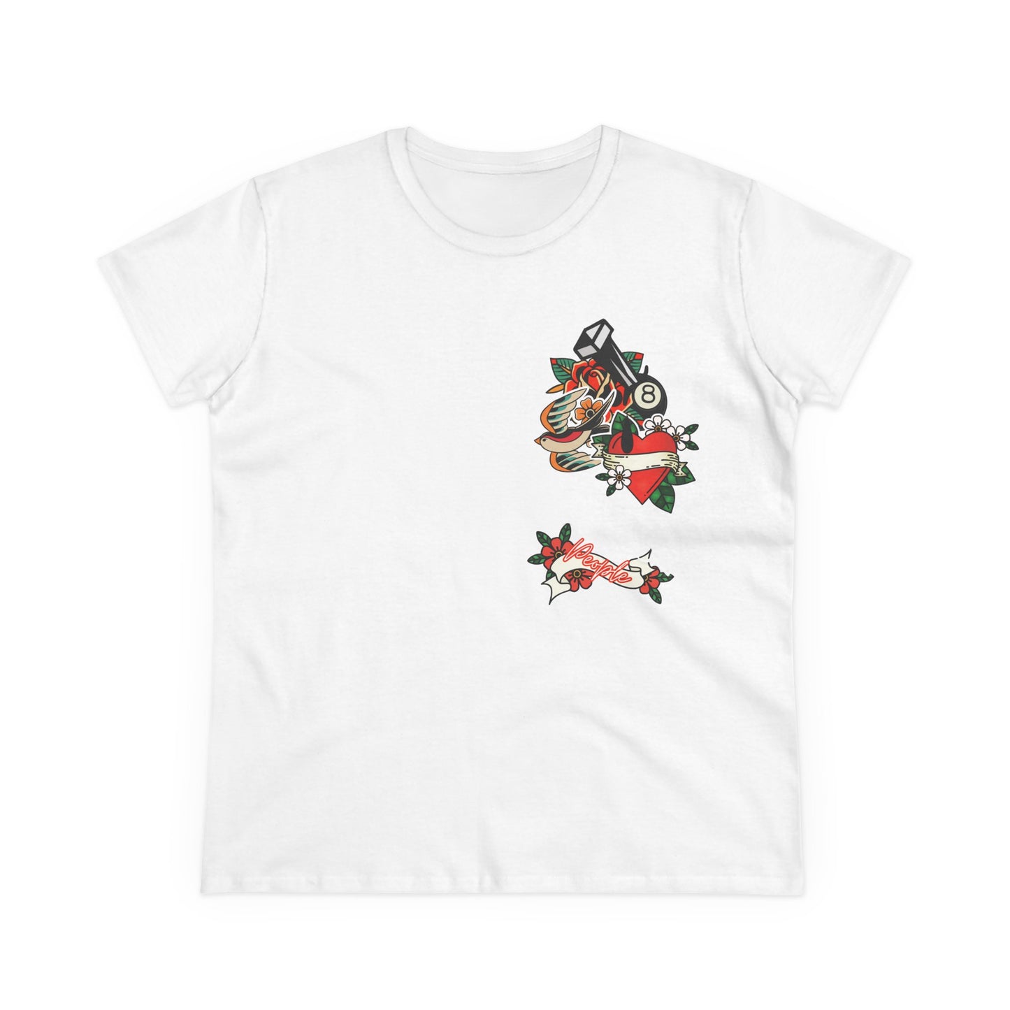 Vintage-Inspired Blessed Women's Midweight Cotton Tee