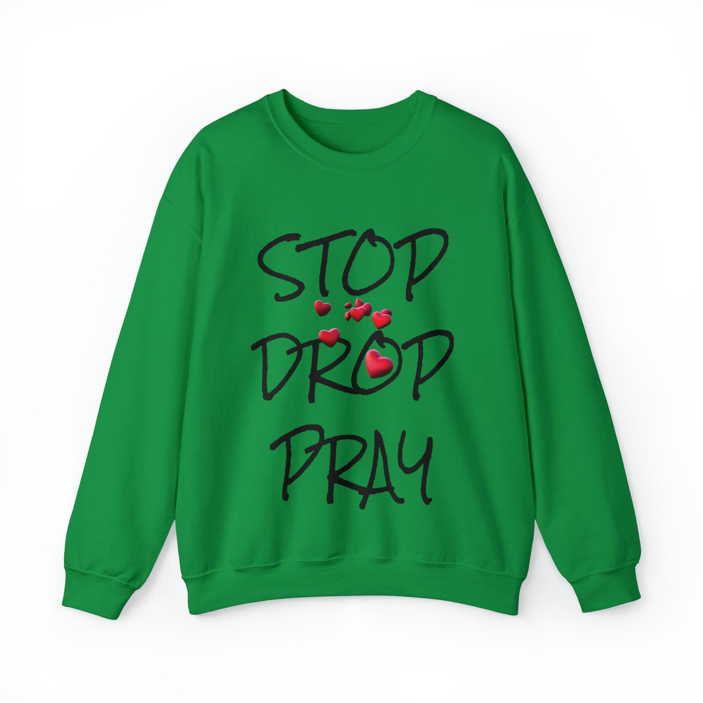 Stop Drop Pray Unisex Heavy Blend™ Crewneck Sweatshirt