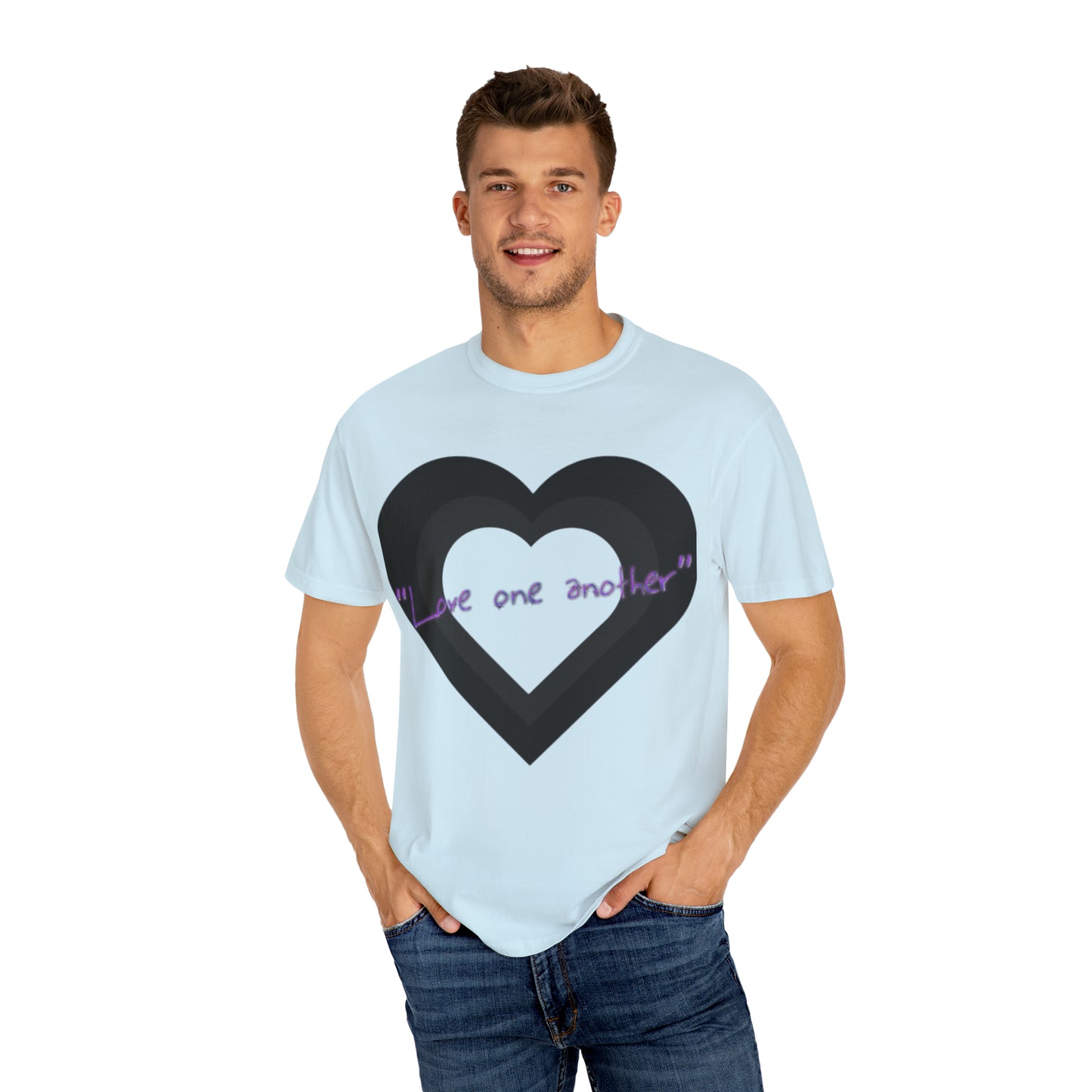 Love One Another Unisex Garment-Dyed T-shirt