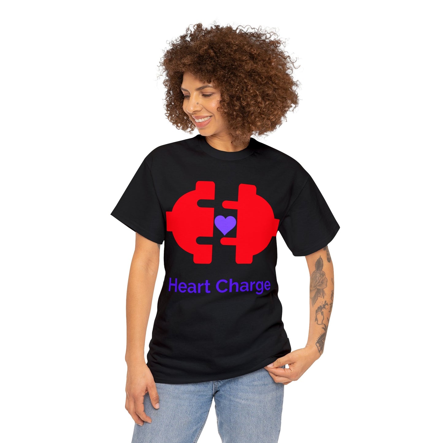 Heart Charge Unisex Heavy Cotton Tee