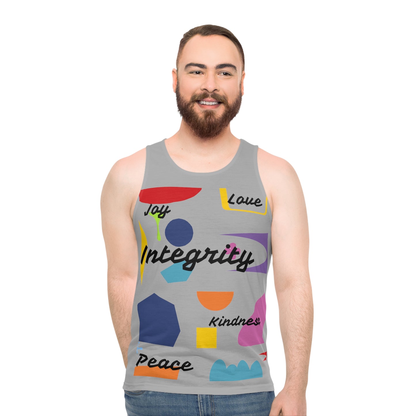 Integrity Joy Love Kindness and Peace Unisex Tank Top