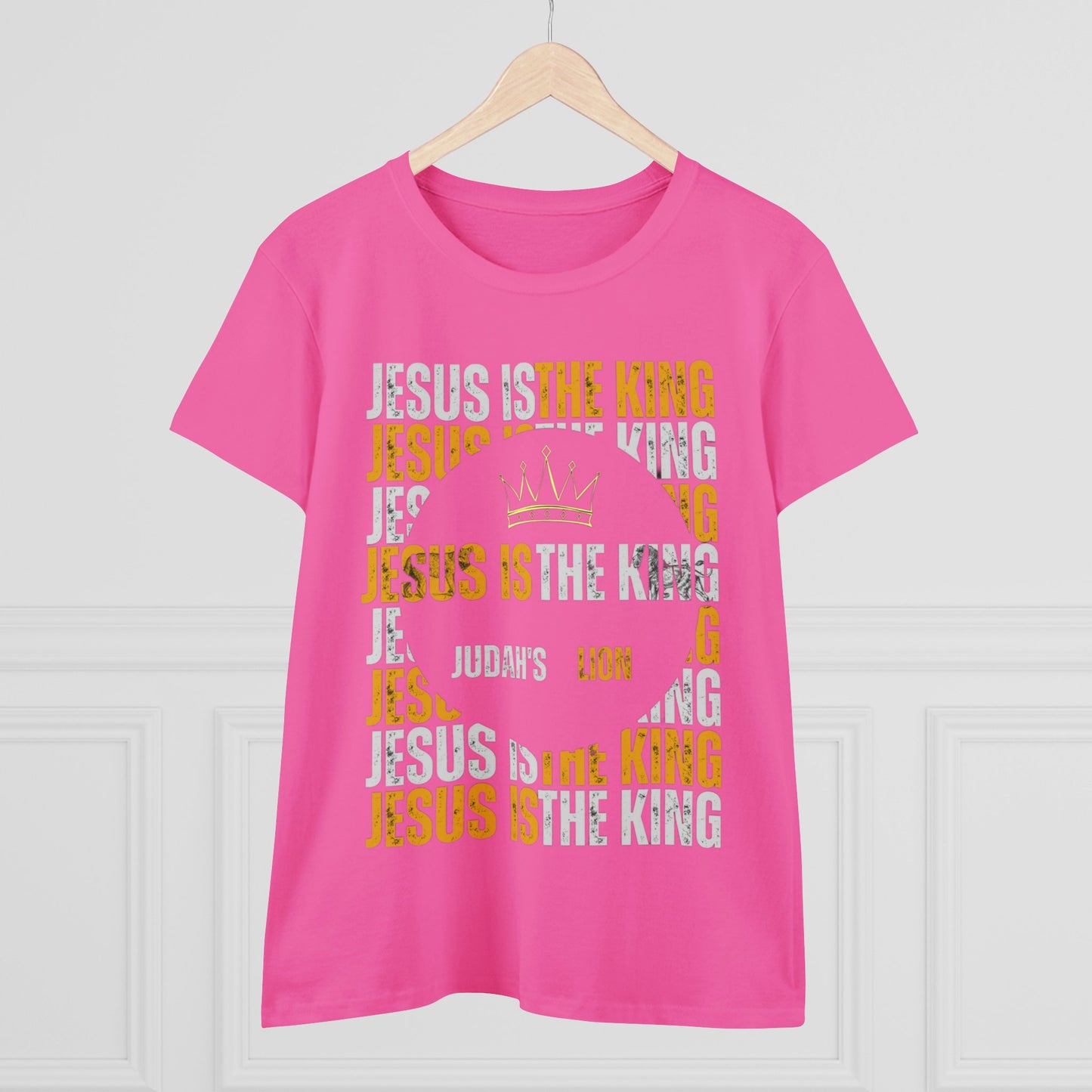 Jesus is The King Women's Midweight Cotton Tee