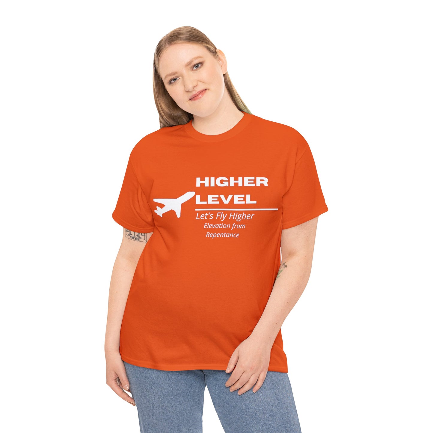 Higher Level Unisex Heavy Cotton Tee